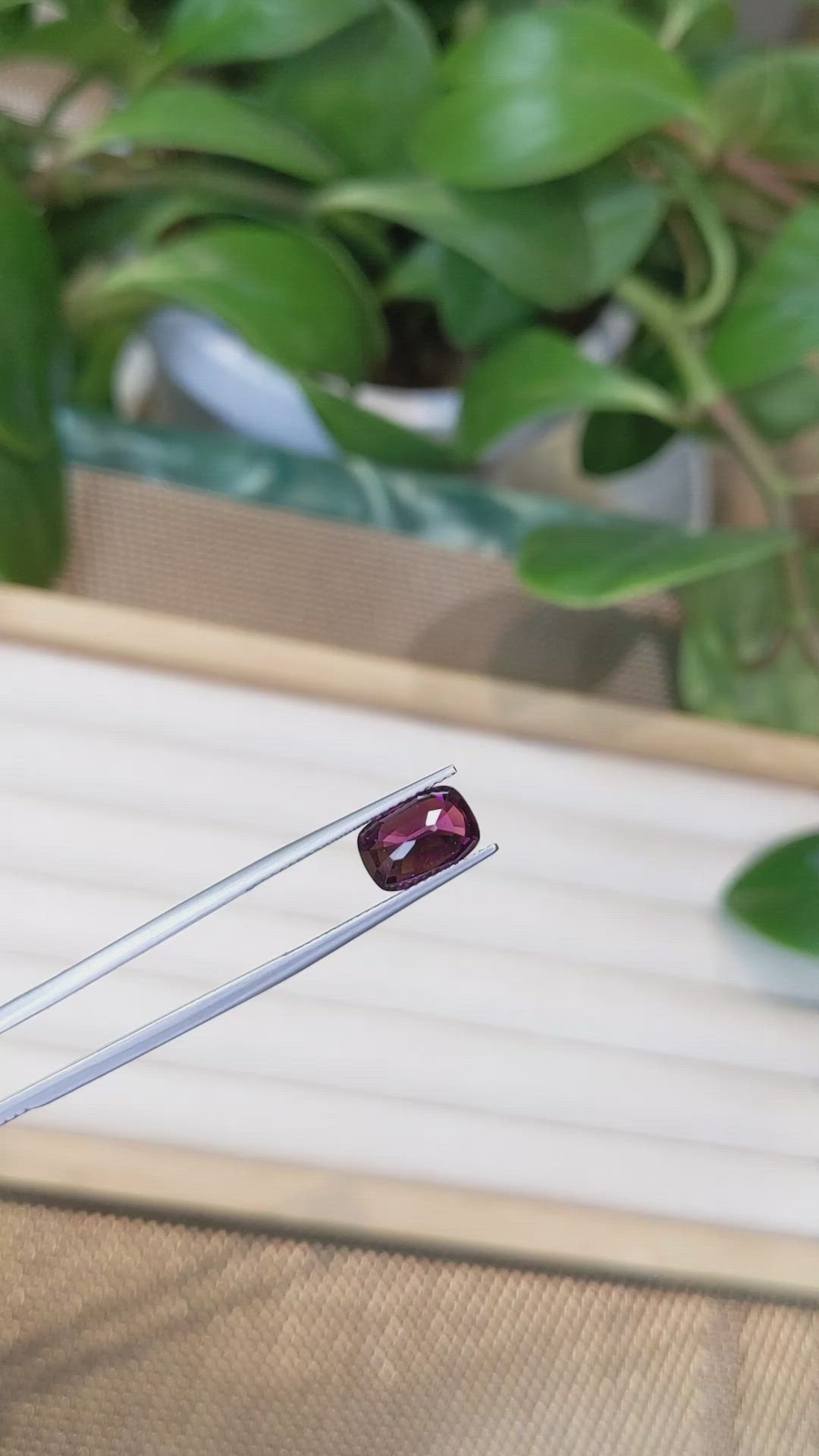 3.46 Ct. Rhodolite Garnet from Tanzania Size Video