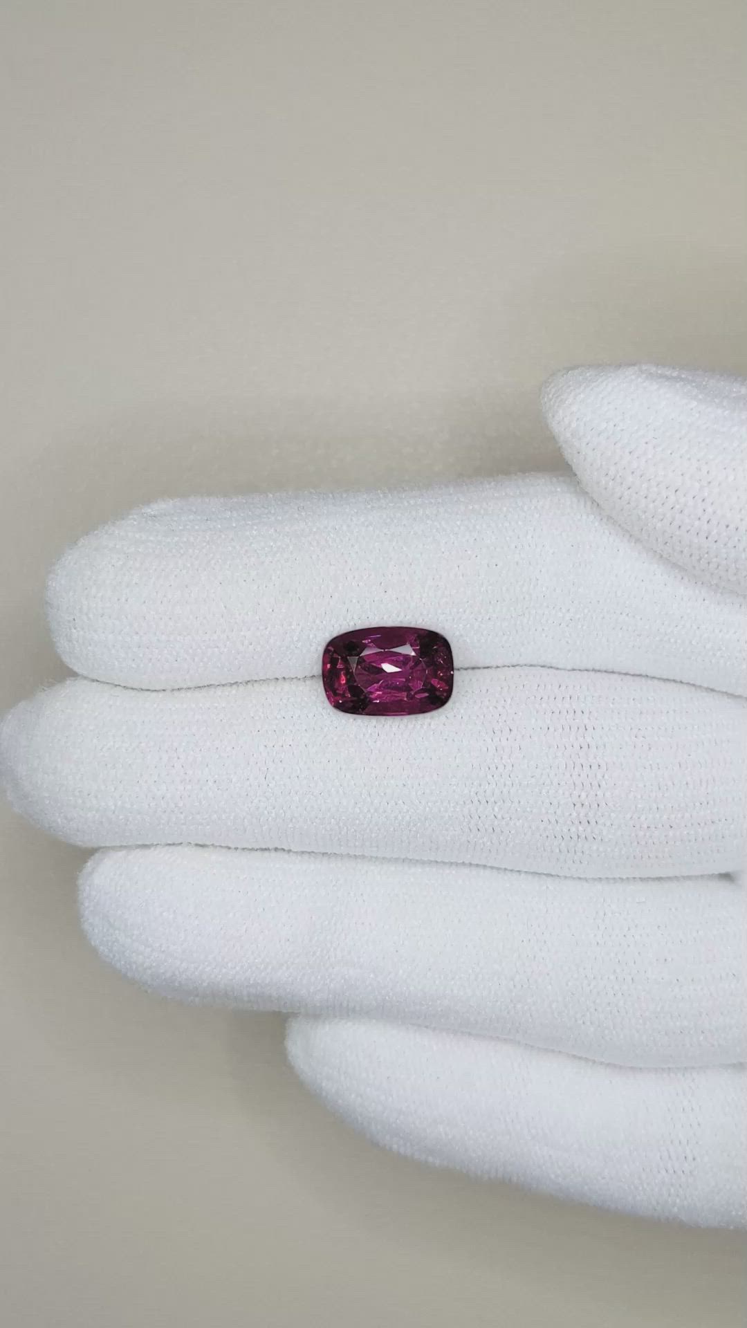 3.46 Ct. Rhodolite Garnet from Tanzania Size Video