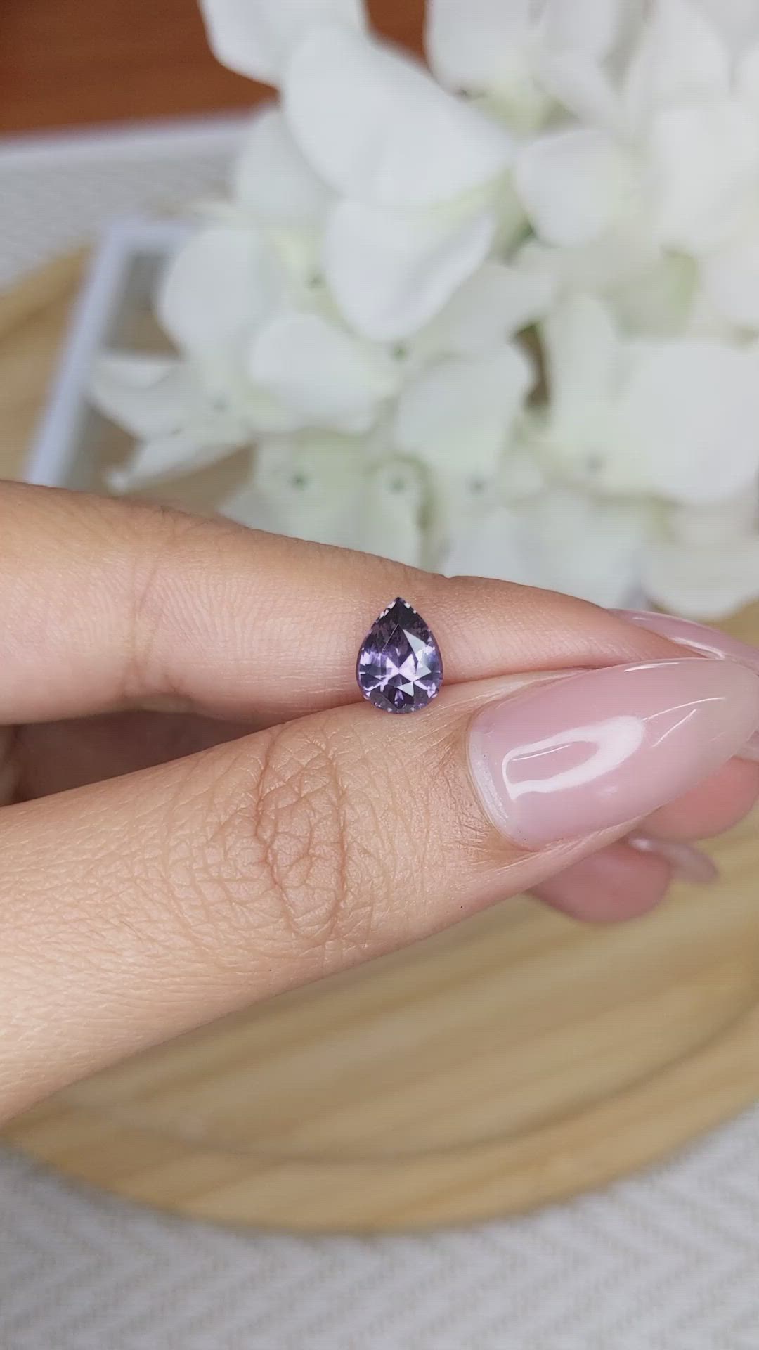 1.27 Ct. Spinel from Ceylon (Sri Lanka) Size Video
