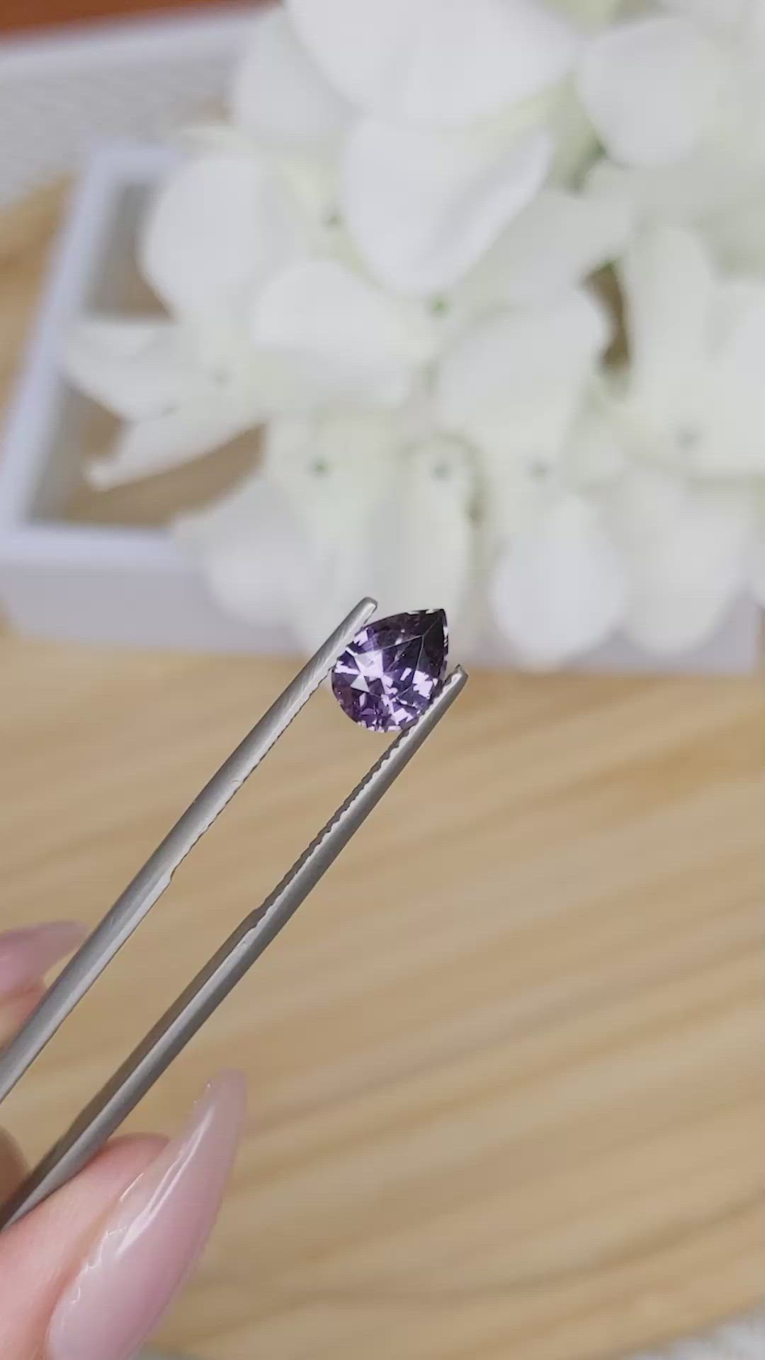1.27 Ct. Spinel from Ceylon (Sri Lanka) Size Video