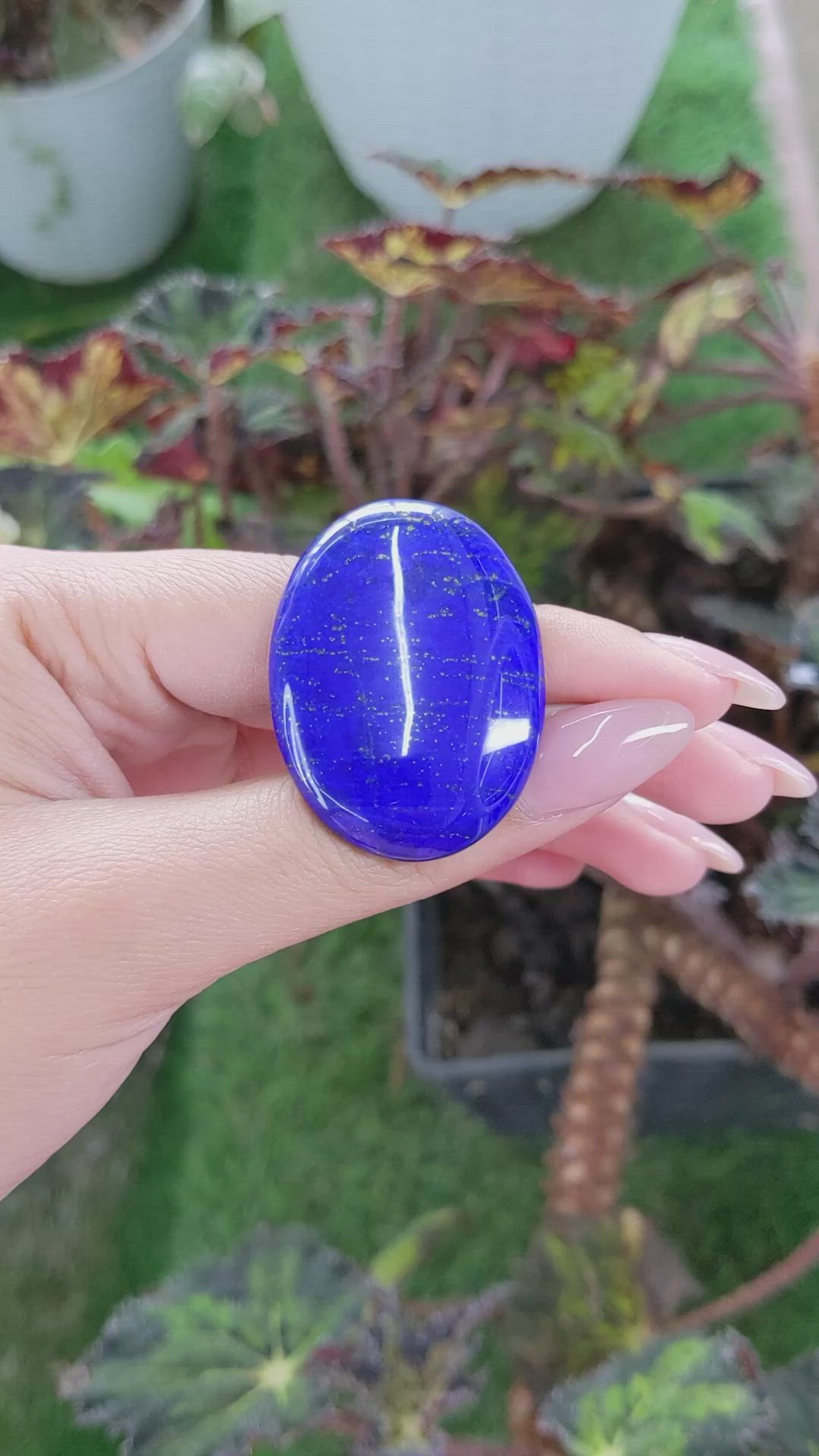 59.97 Ct. Cabochon Lapis from Afghanistan Size Video