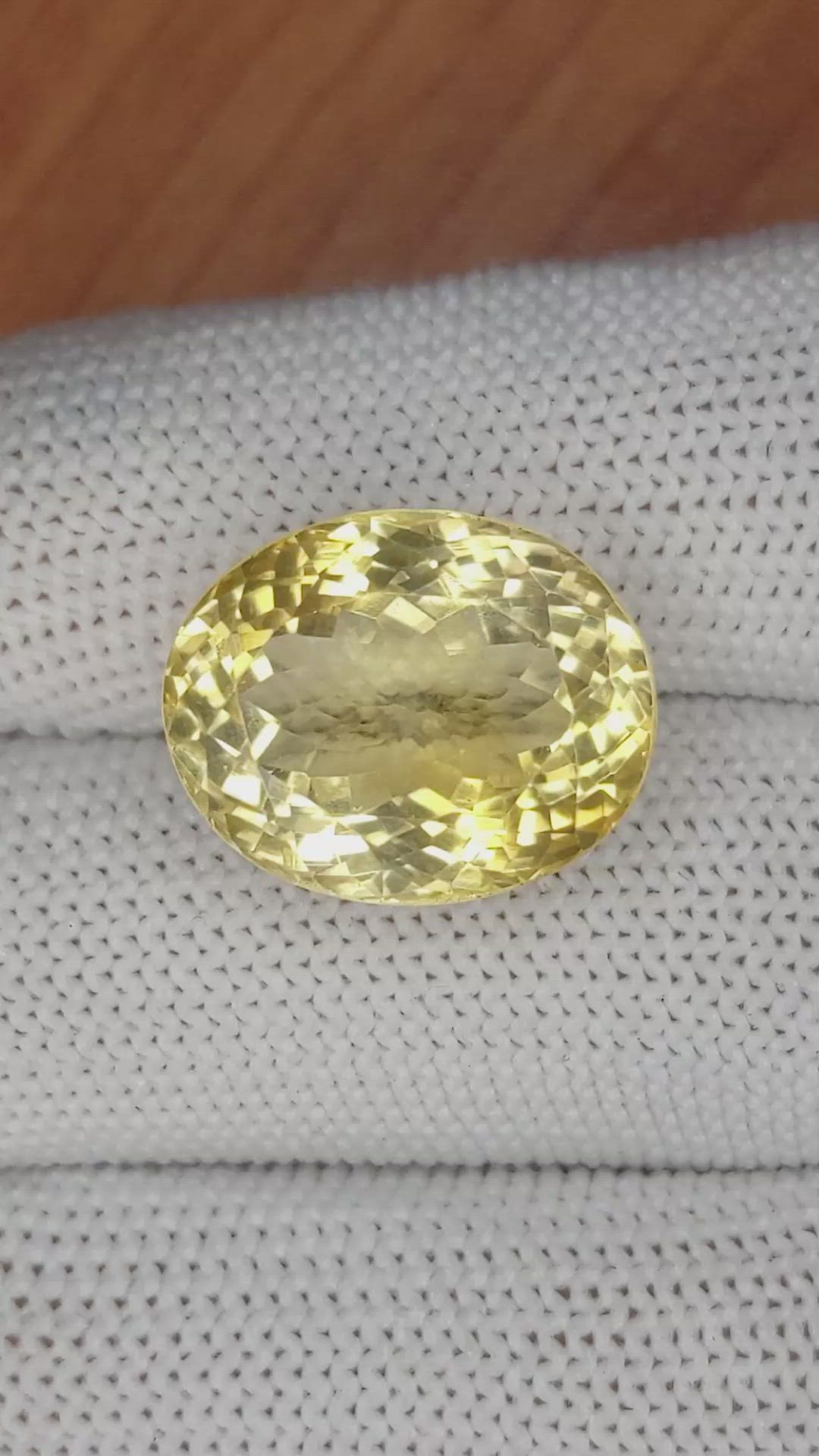 16.04 Ct. Citrine from Brazil Size Video