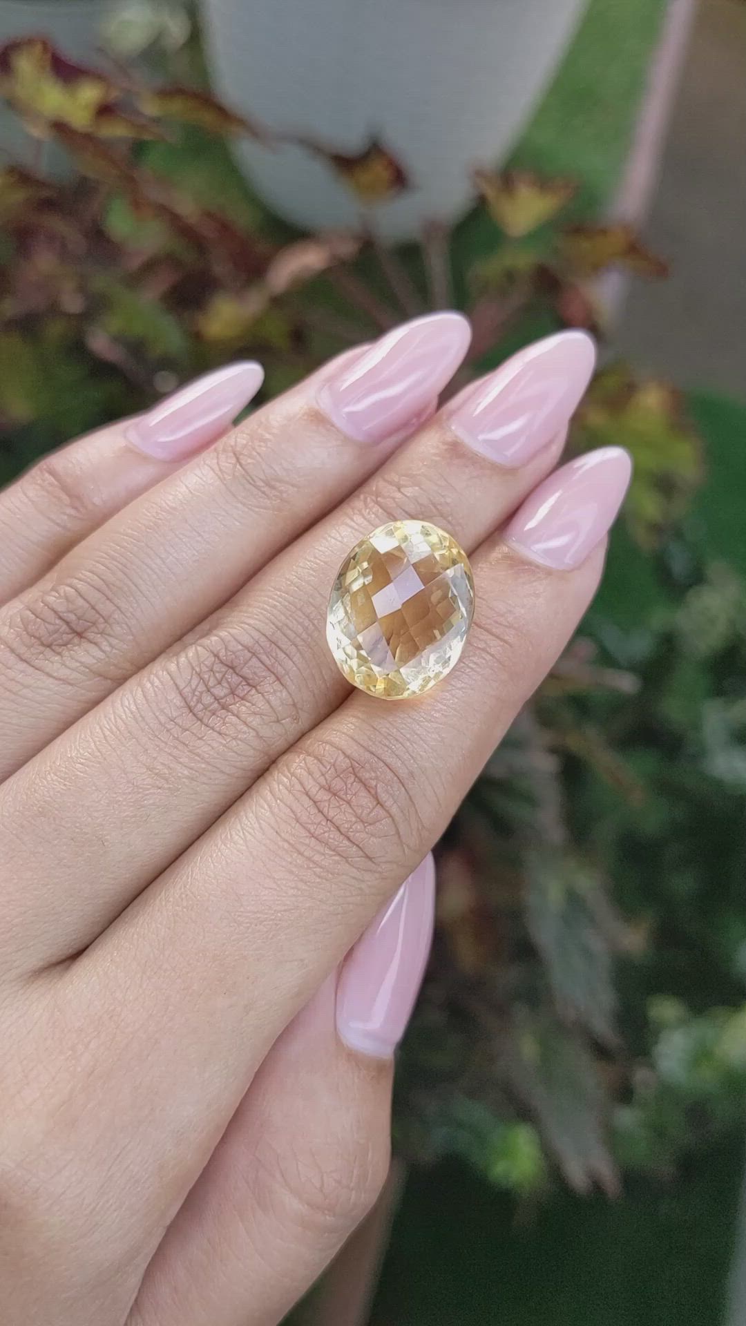 19.27 Ct. Citrine from Brazil Size Video