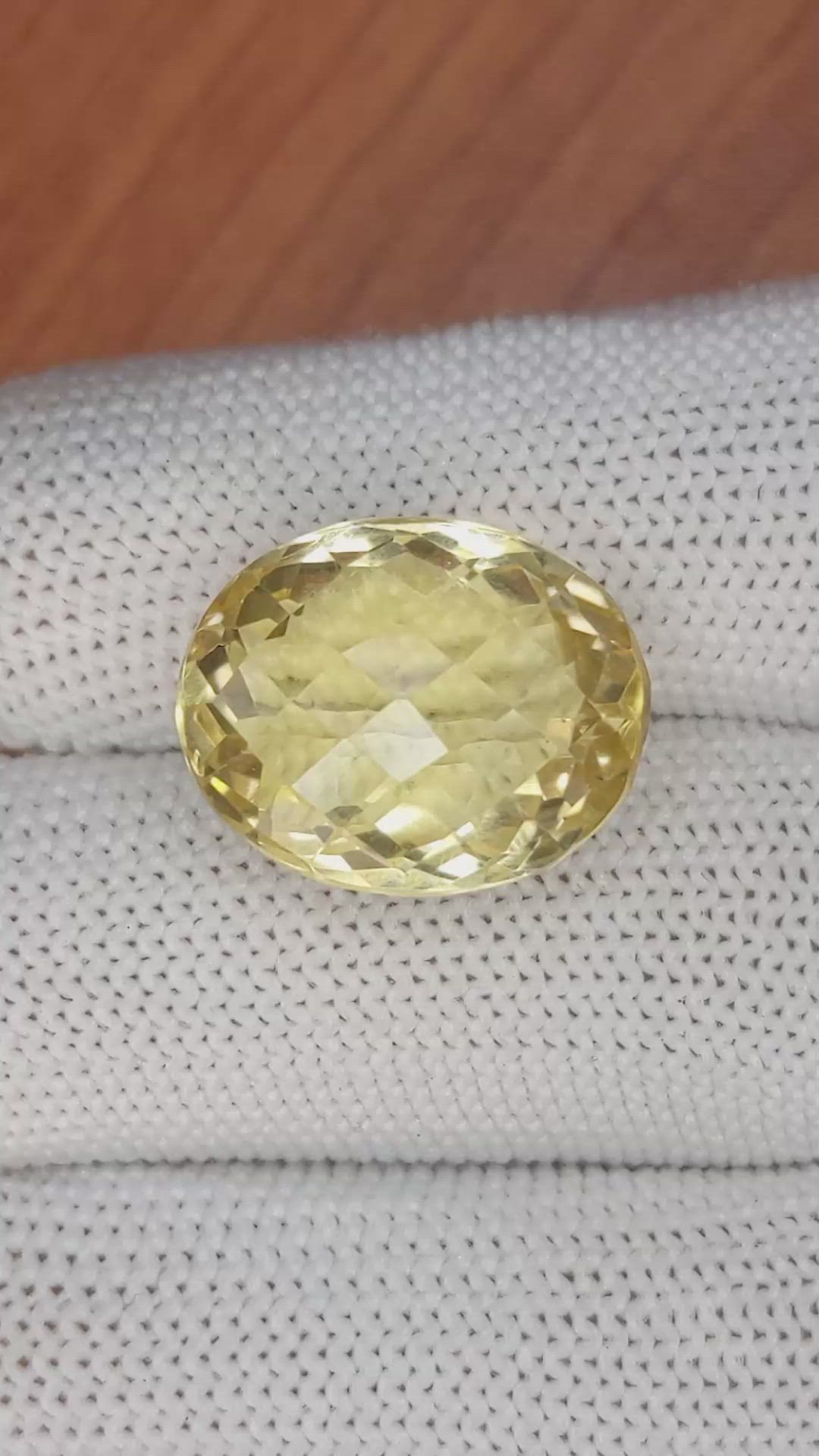 19.27 Ct. Citrine from Brazil Size Video