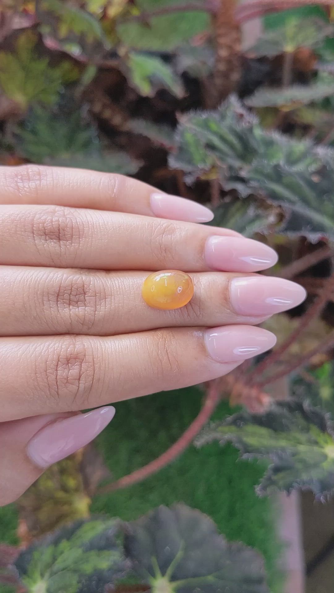 4.80 Ct. Cabochon Fire Opal from Australia Size Video