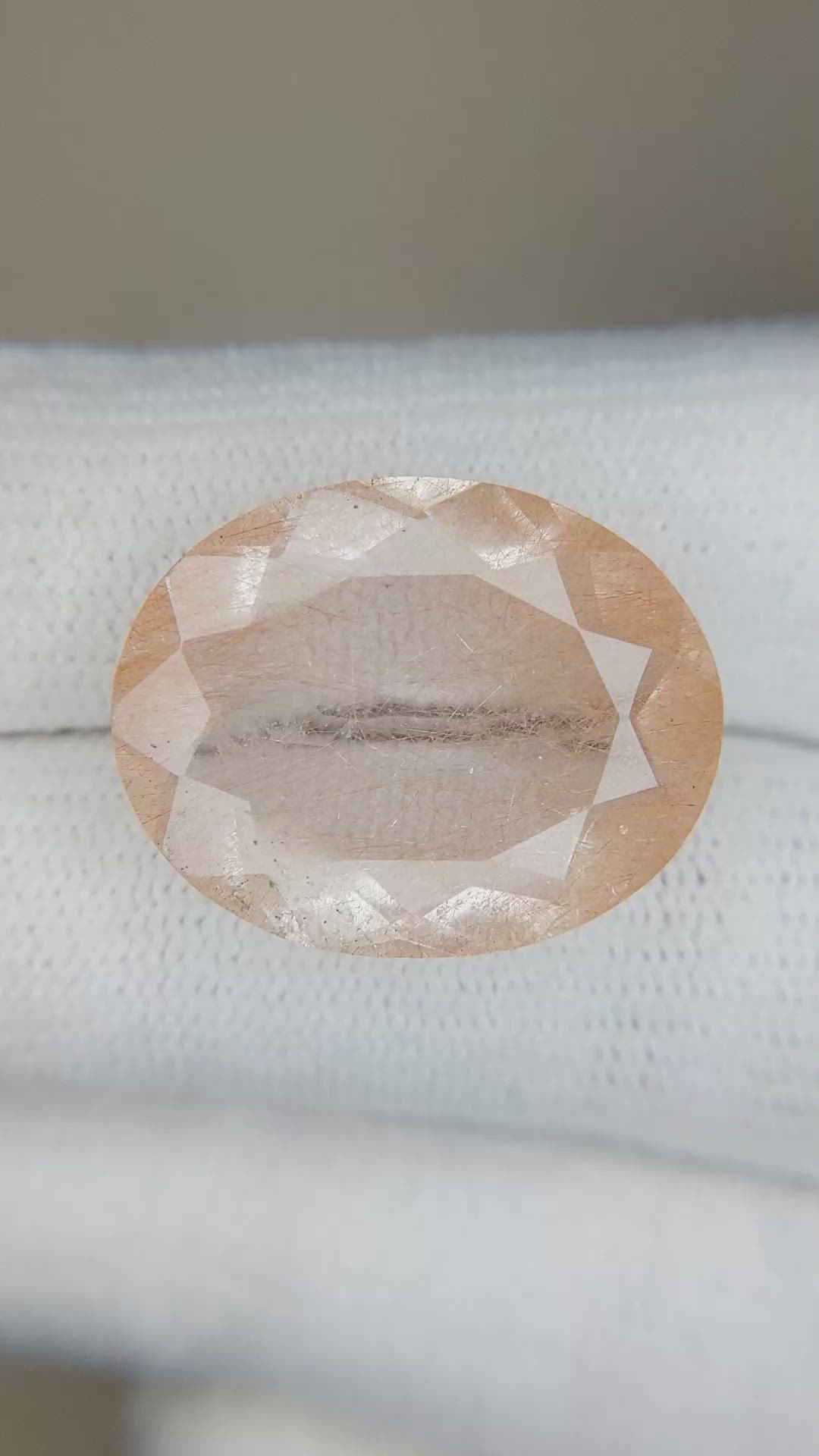 16.12 Ct. Rutilated Quartz from Madagascar Size Video