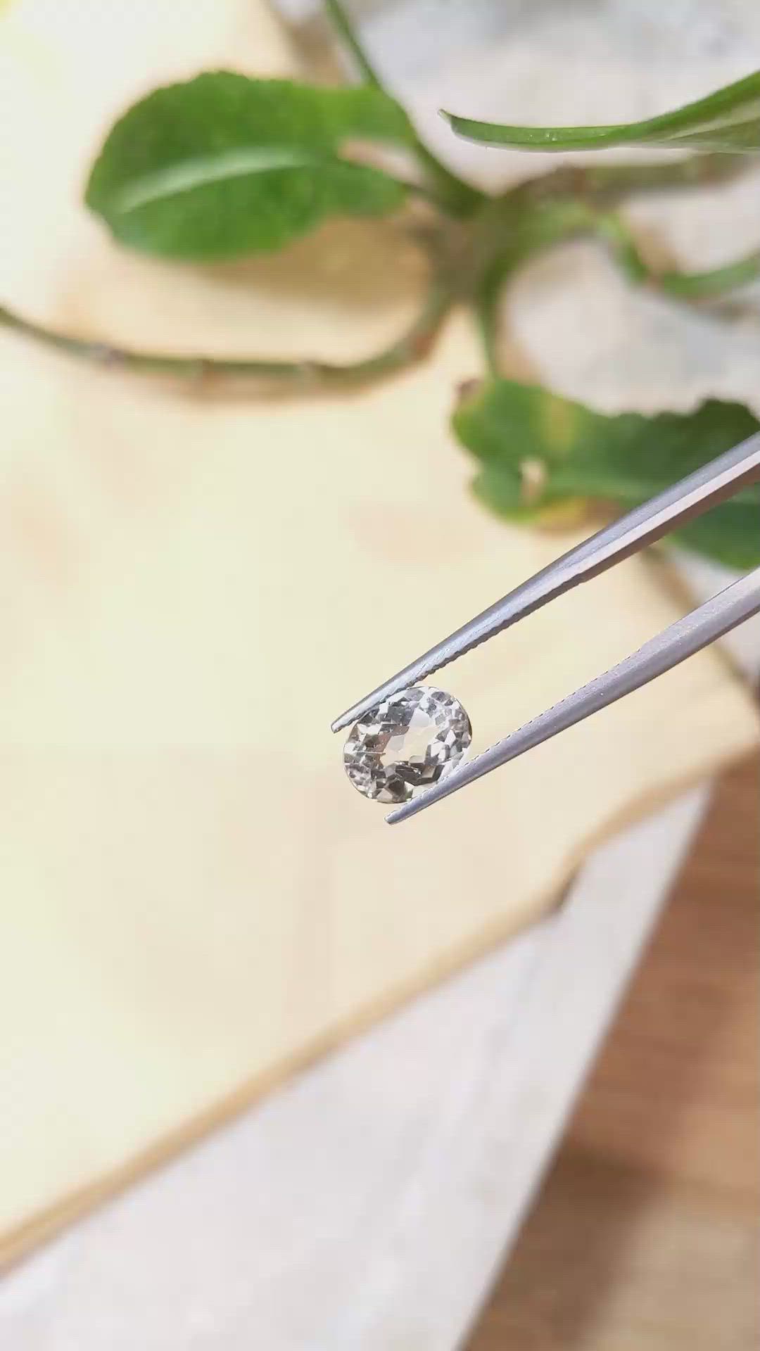 2.03 Ct. Goshenite from Pakistan Size Video