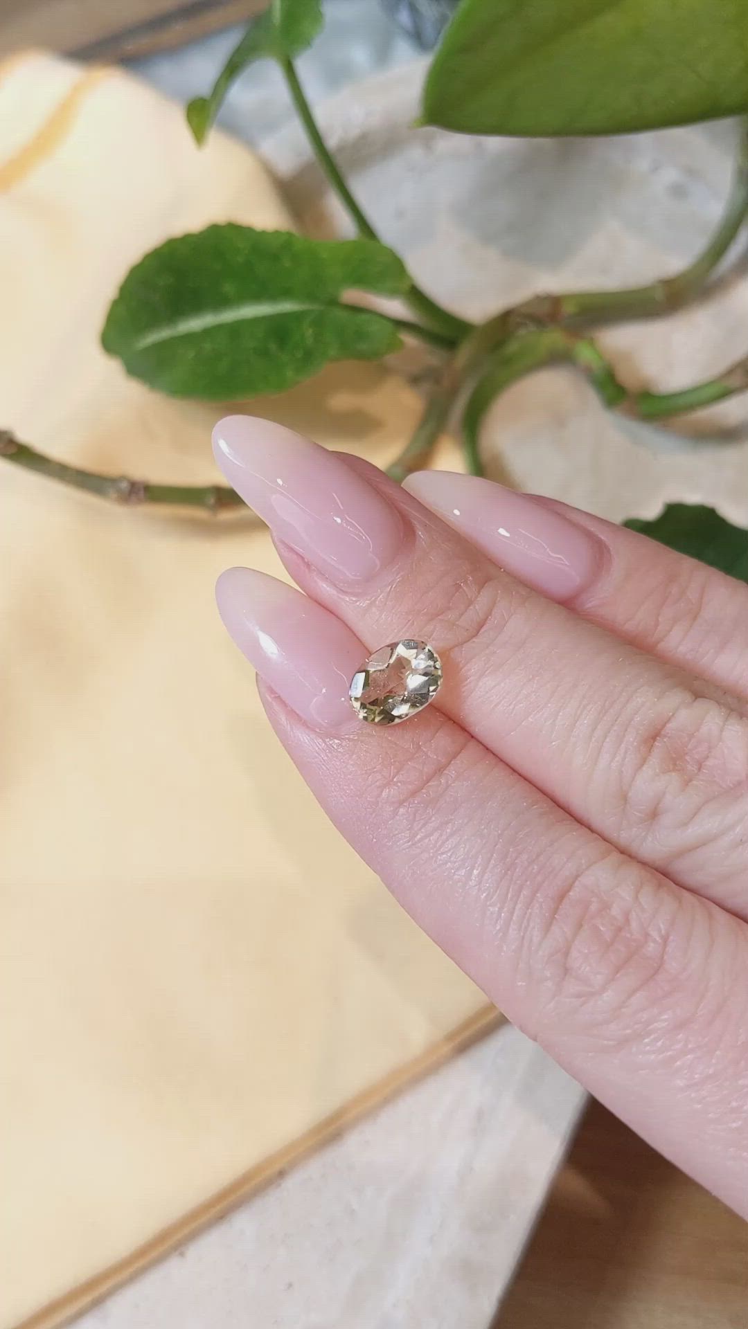 1.60 Ct. Heliodor from Pakistan Size Video