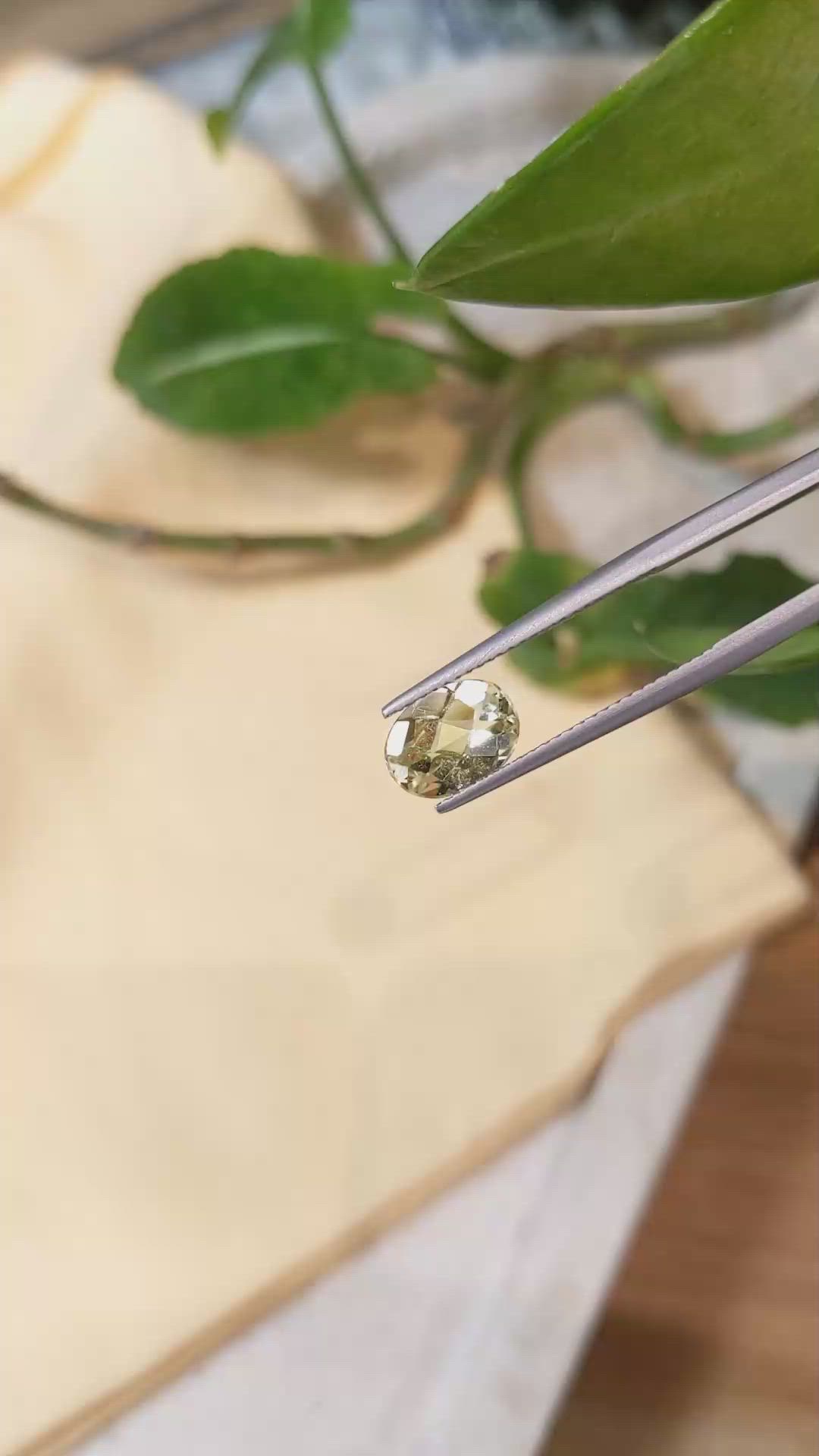 1.60 Ct. Heliodor from Pakistan Size Video