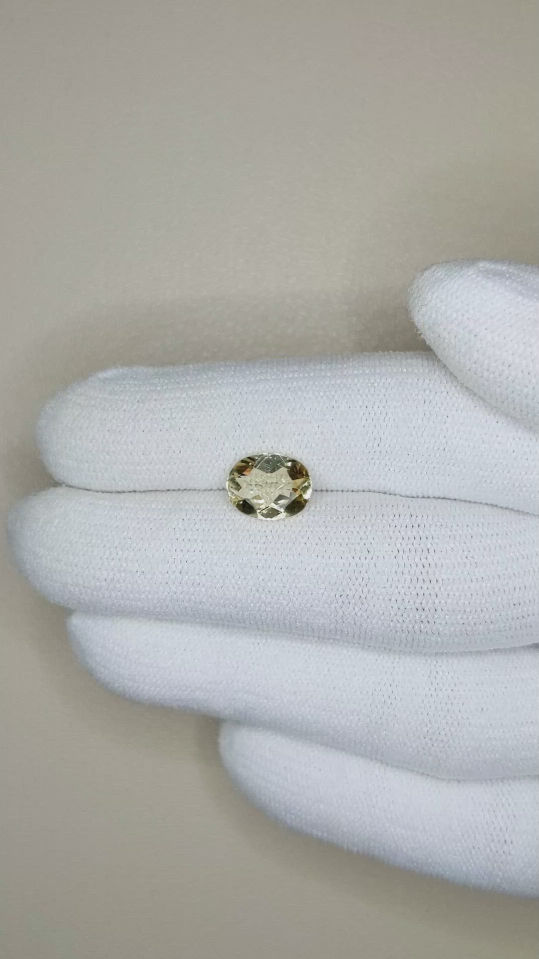 1.58 Ct. Heliodor from Pakistan Size Video