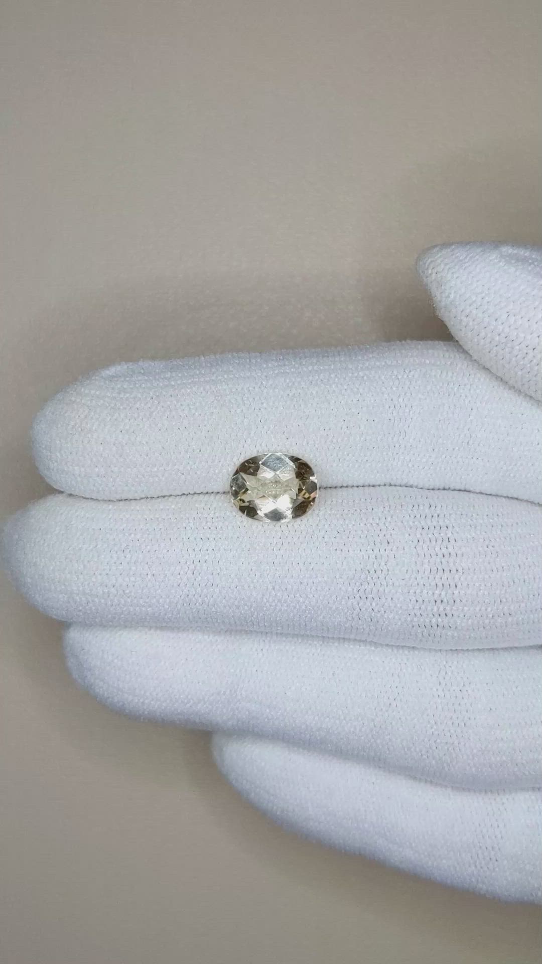 1.54 Ct. Heliodor from Pakistan Size Video