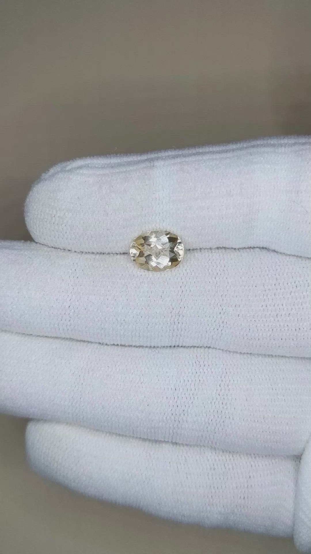 1.72 Ct. Heliodor from Pakistan Size Video