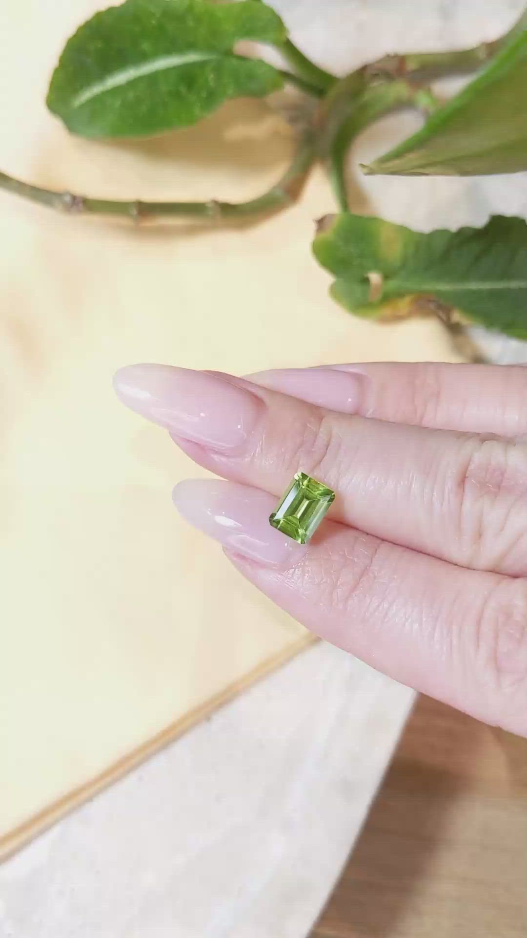 1.56 Ct. Peridot from Pakistan Size Video
