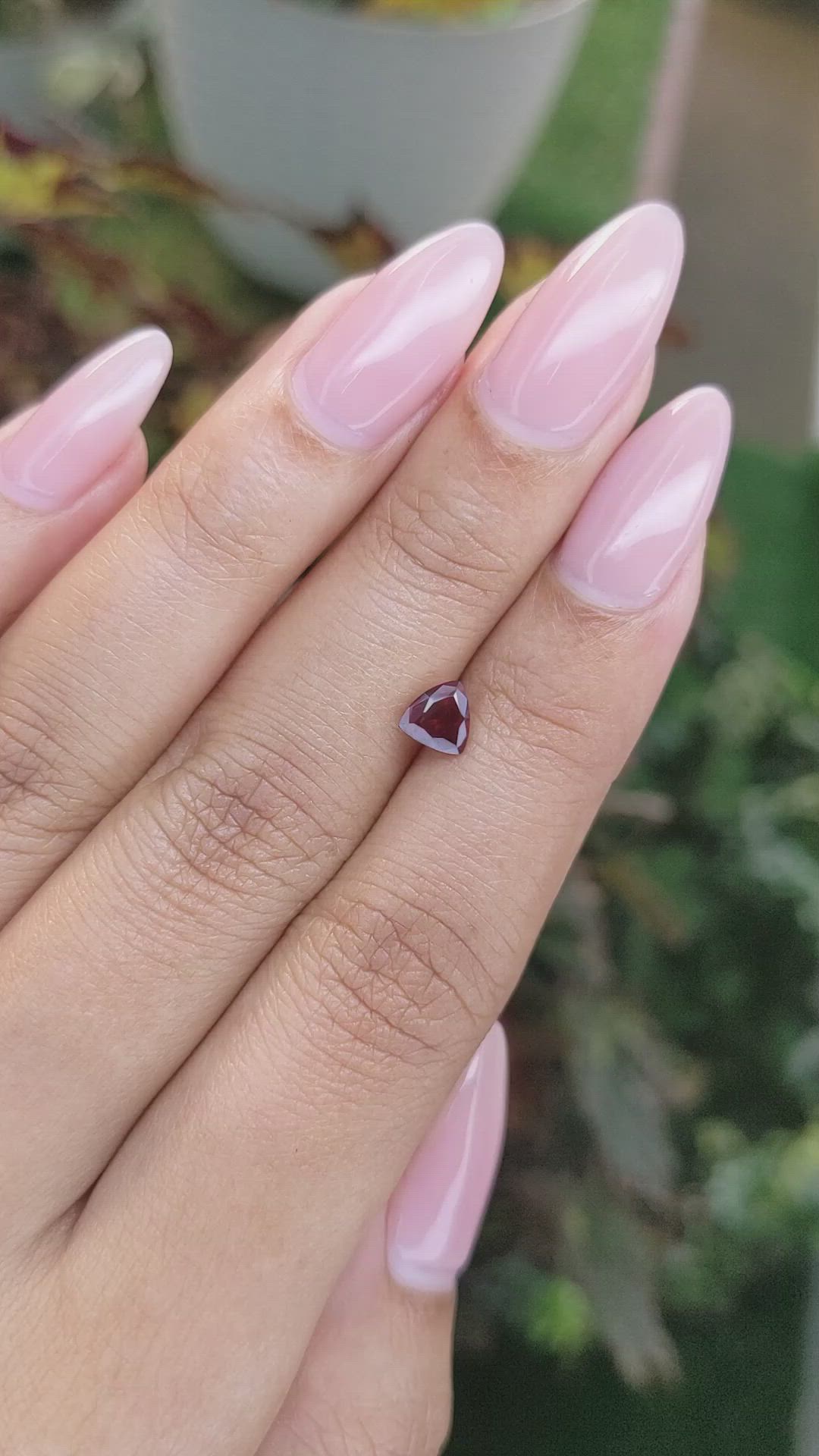 0.74 Ct. Red Spinel from Ceylon (Sri Lanka) Size Video