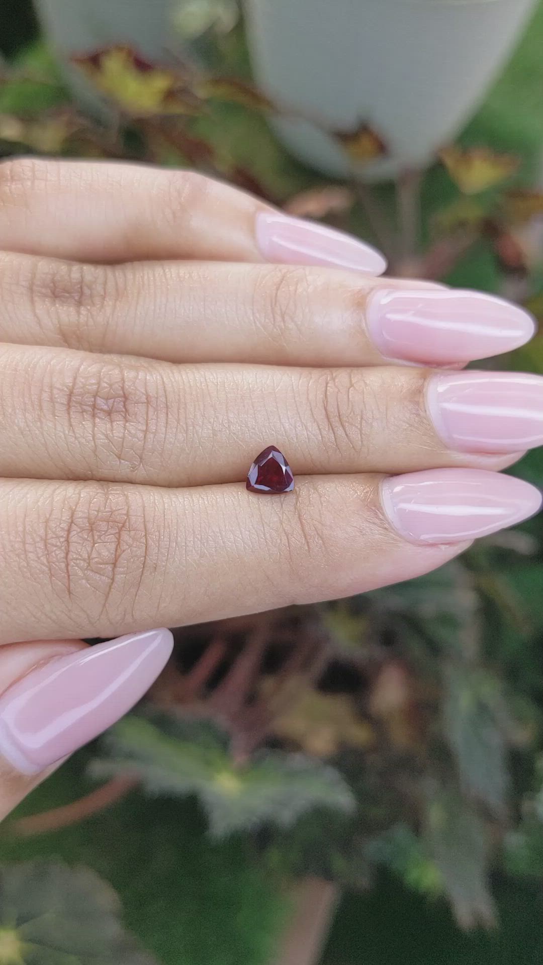 0.74 Ct. Red Spinel from Ceylon (Sri Lanka) Size Video