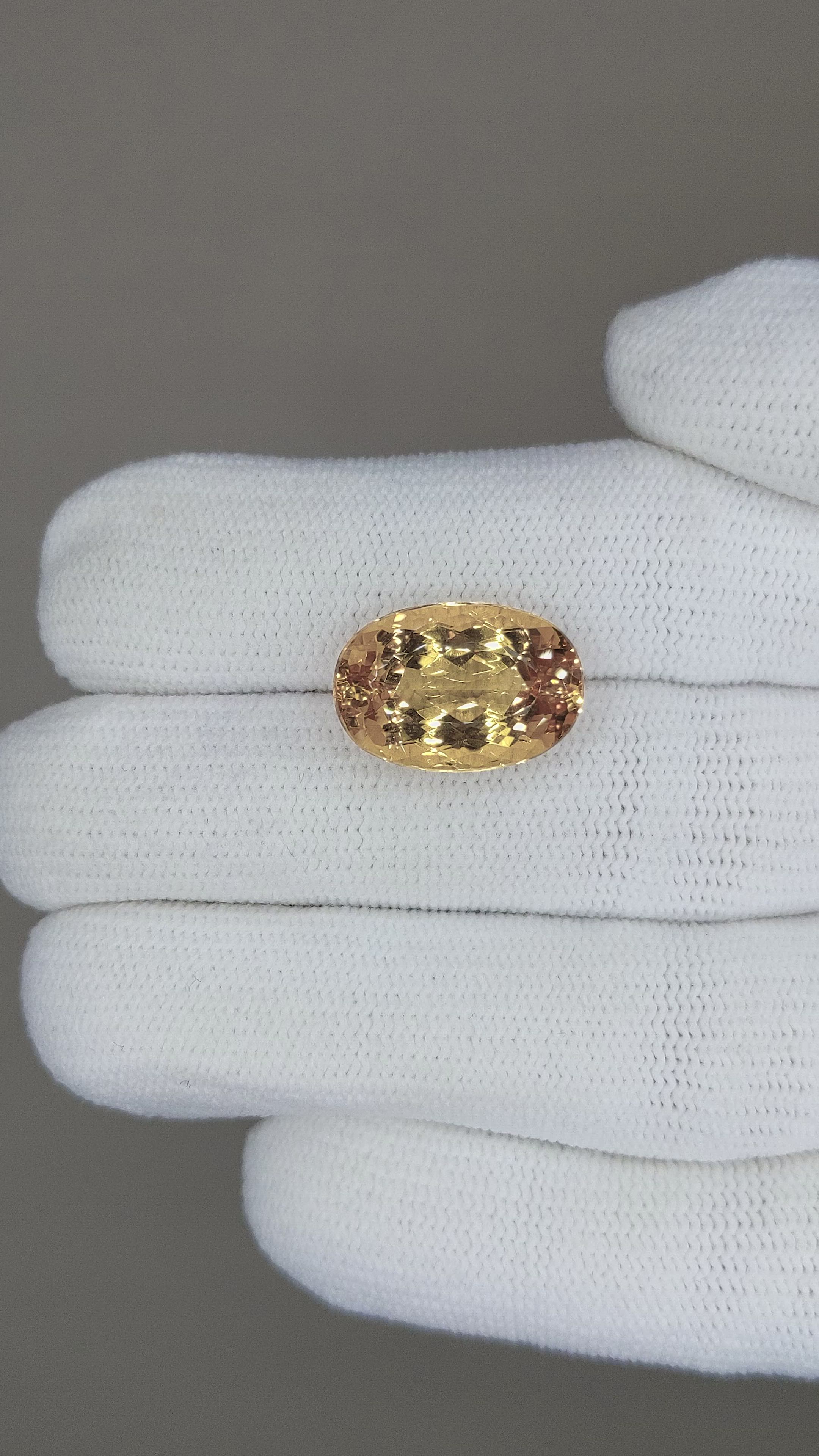 9.36 Ct. Imperial Topaz from Brazil Size Video