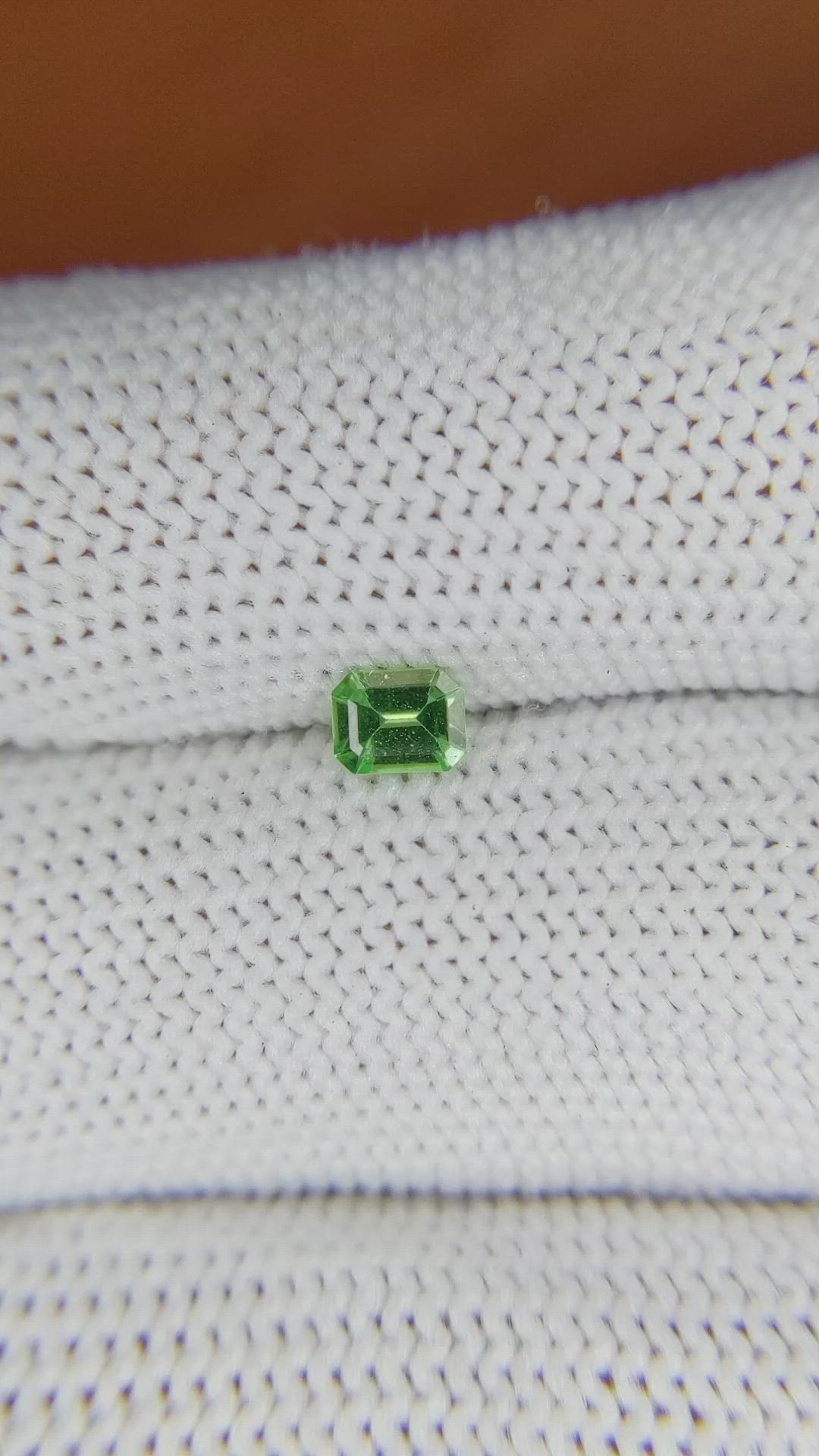 0.27 Ct. Tsavorite Garnet from Madagascar Size Video
