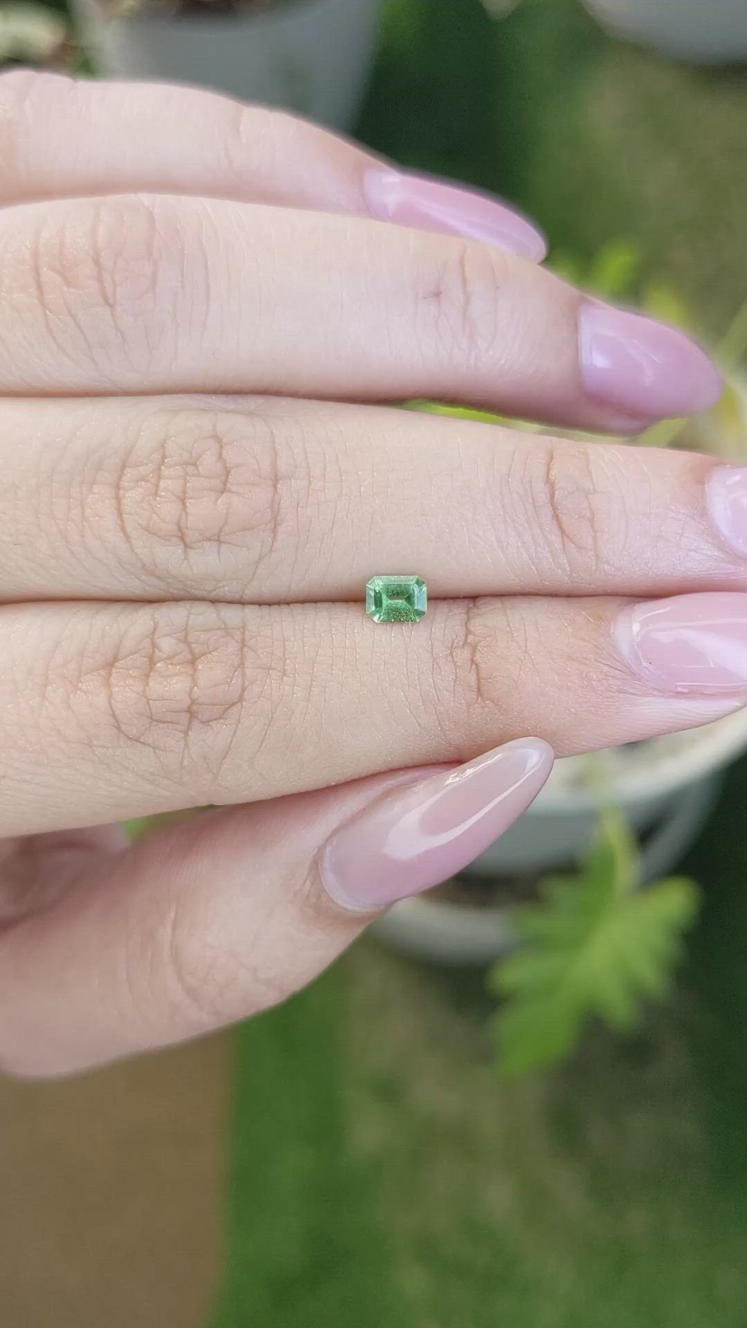 0.27 Ct. Tsavorite Garnet from Madagascar Size Video