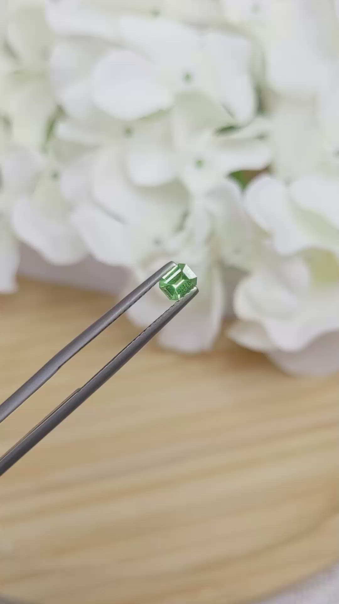 0.27 Ct. Tsavorite Garnet from Madagascar Size Video