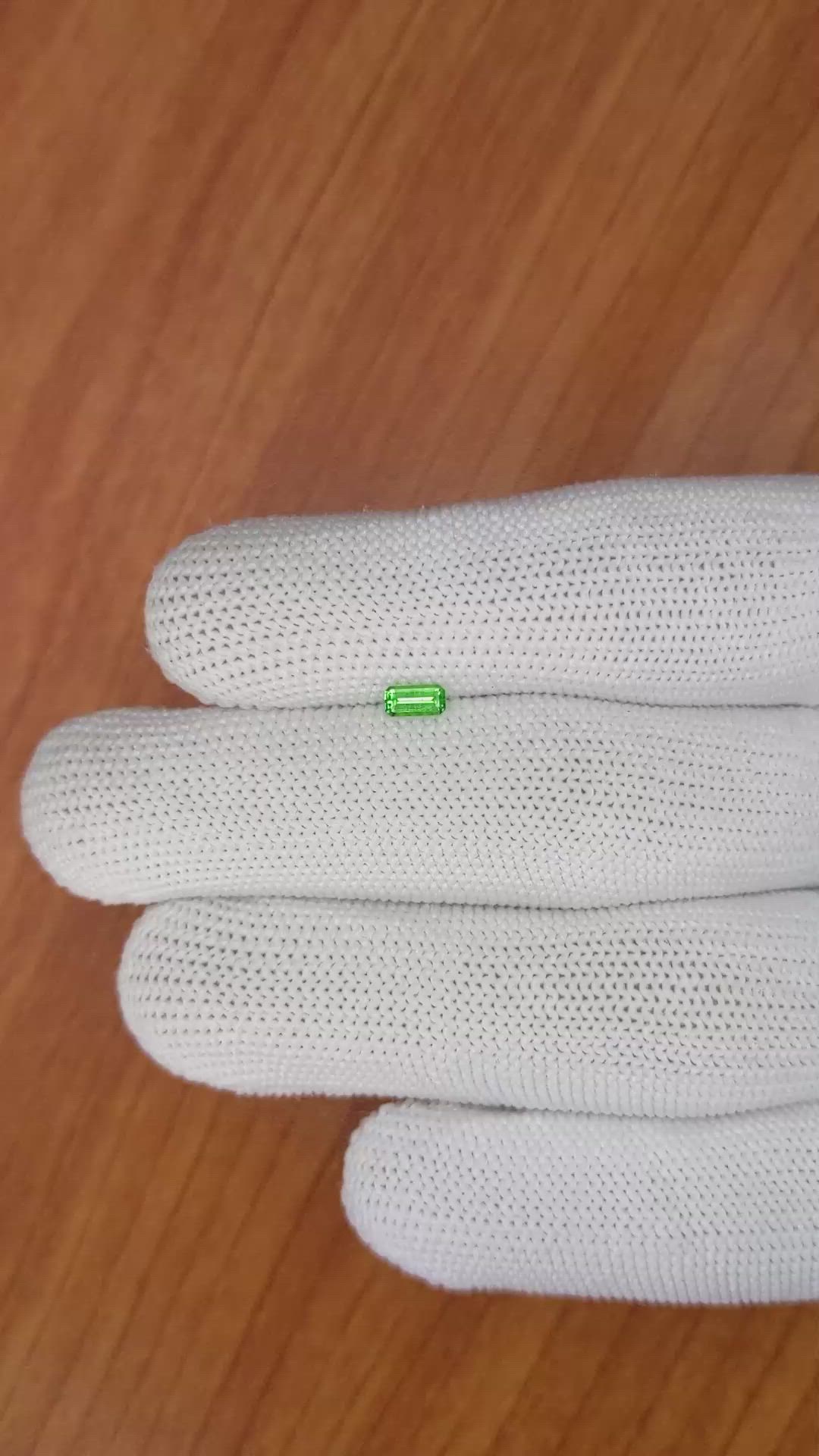 0.23 Ct. Tsavorite Garnet from Madagascar Size Video