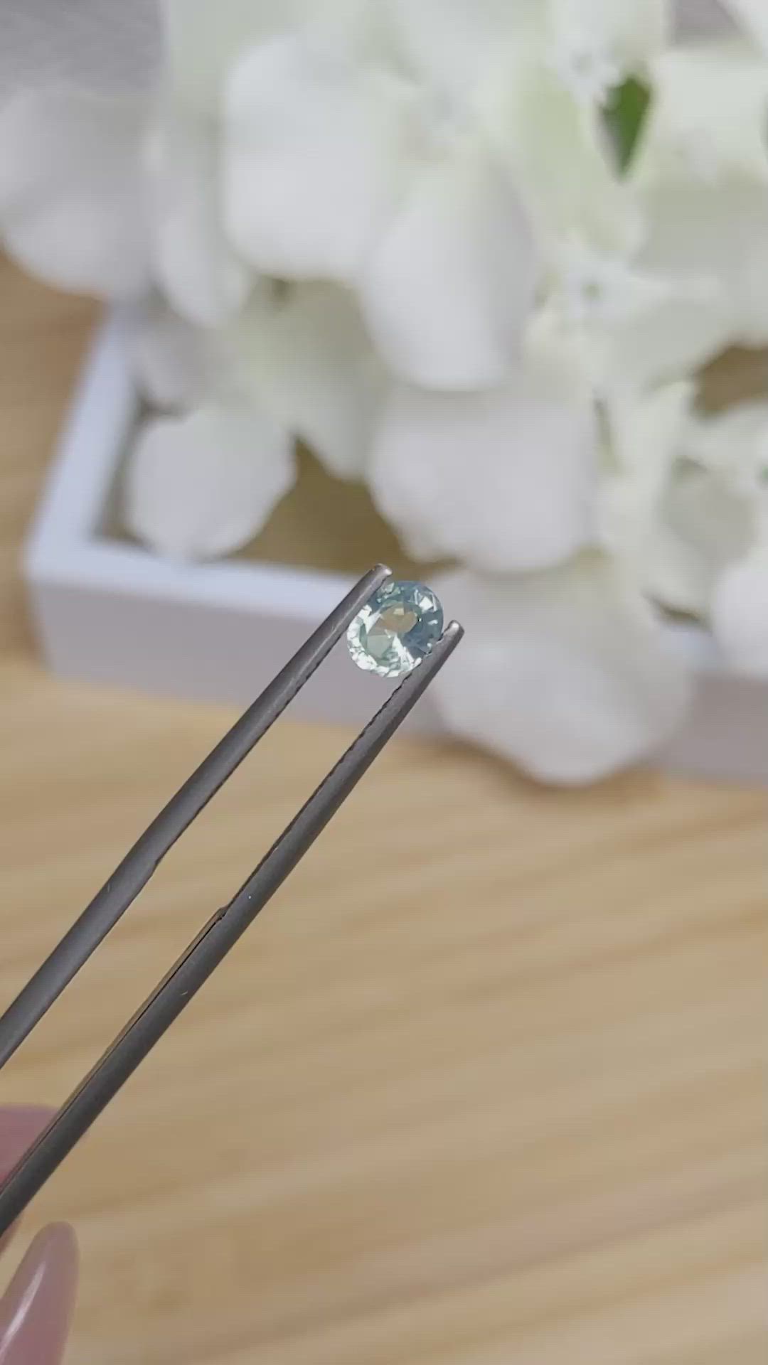 0.51 Ct. Zircon from Ceylon (Sri Lanka) Size Video