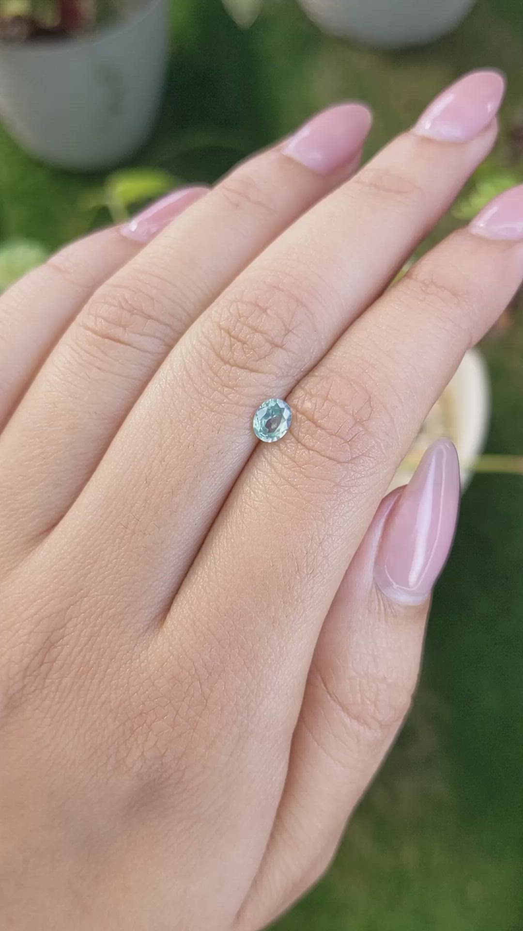 0.51 Ct. Zircon from Ceylon (Sri Lanka) Size Video