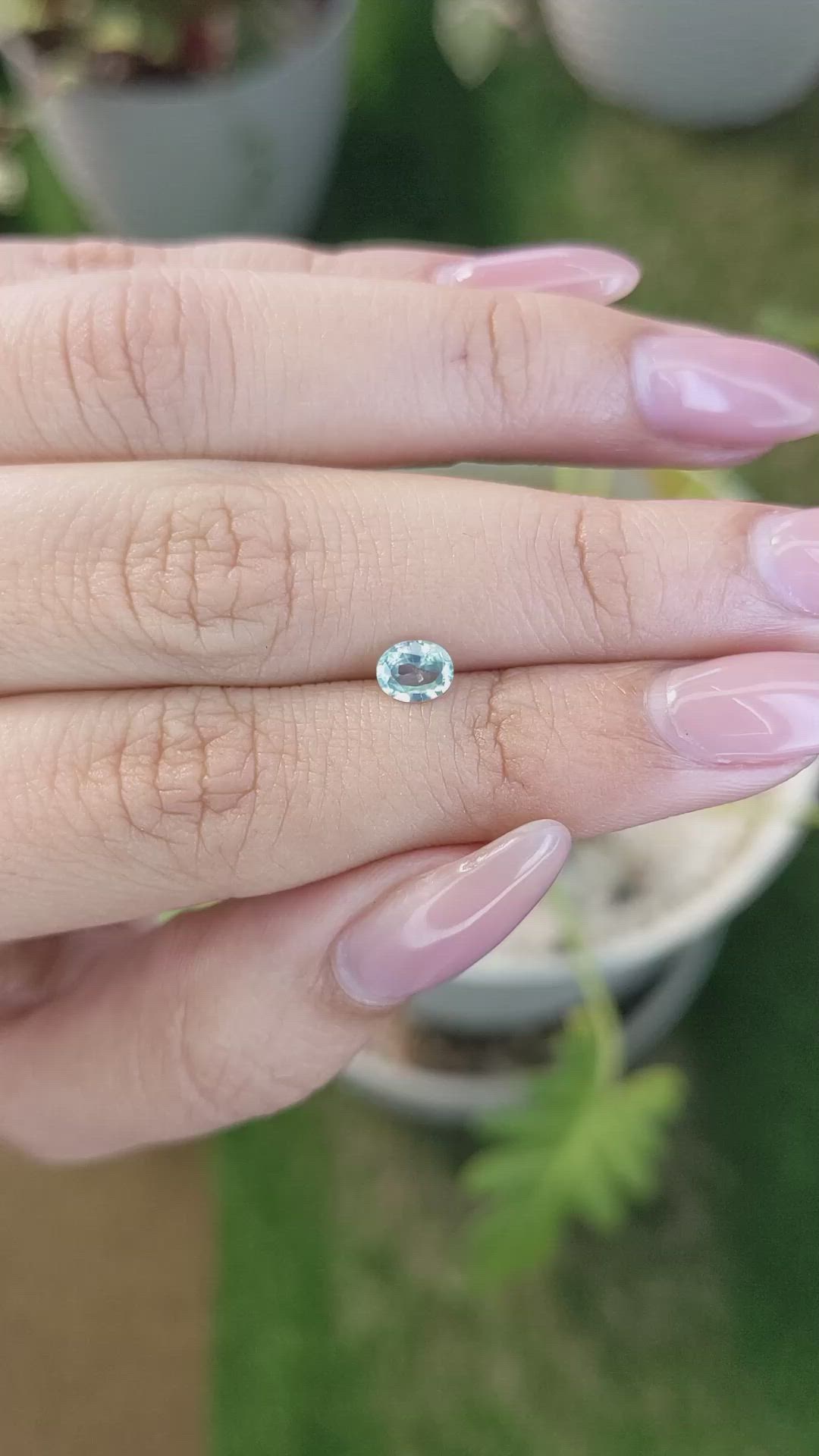 0.51 Ct. Zircon from Ceylon (Sri Lanka) Size Video