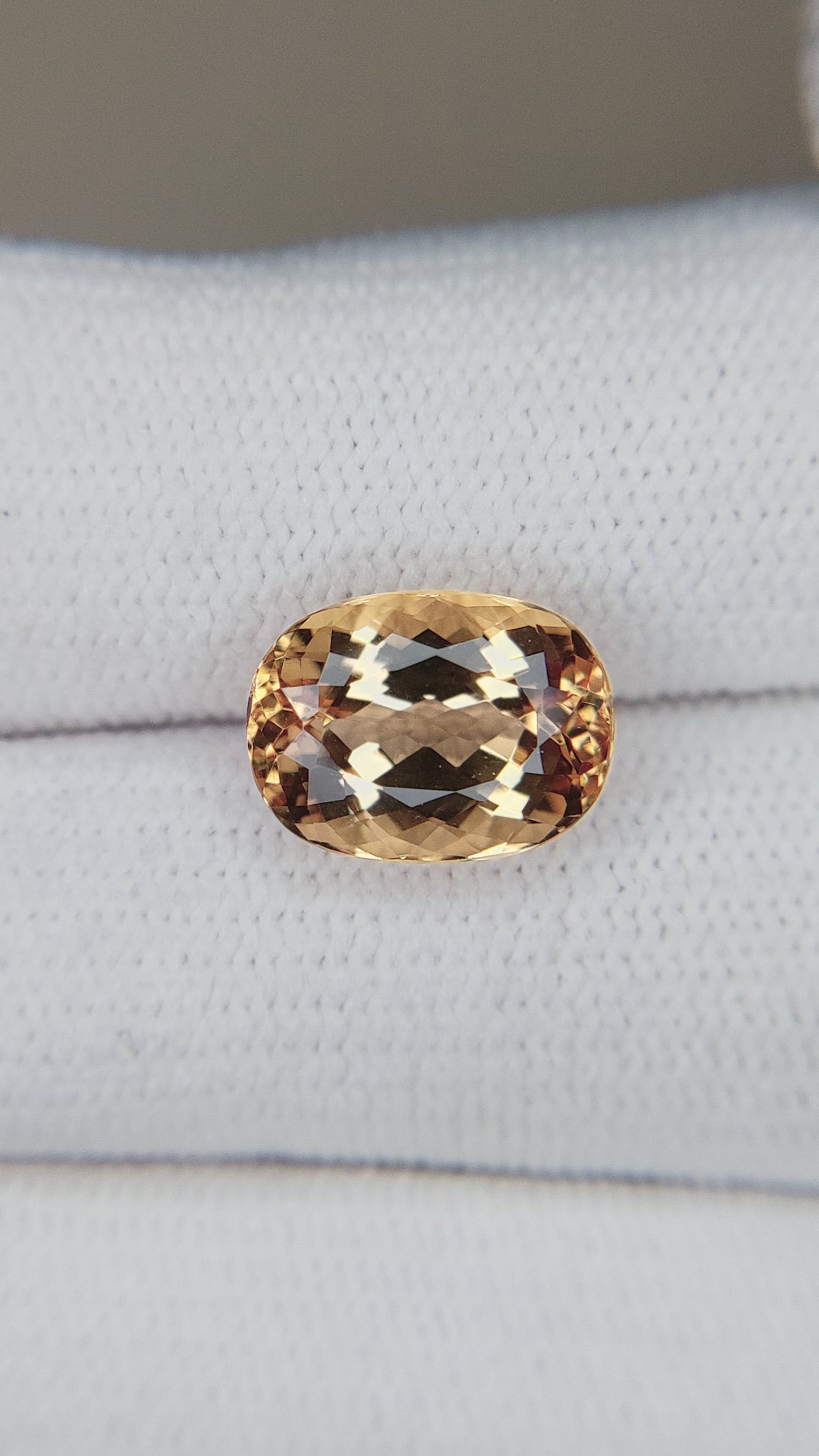 4.27 Ct. Imperial Topaz from Brazil Size Video