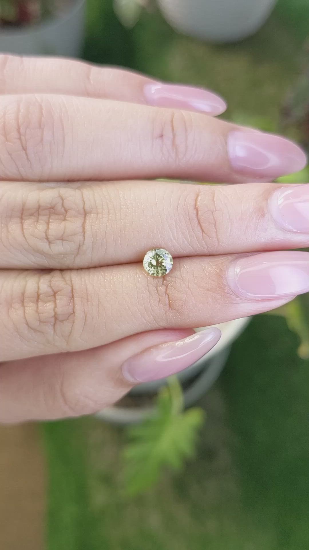 0.77 Ct. Zircon from Ceylon (Sri Lanka) Size Video