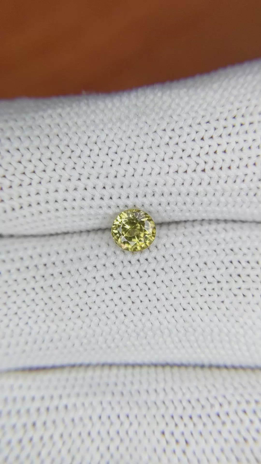 0.77 Ct. Zircon from Ceylon (Sri Lanka) Size Video