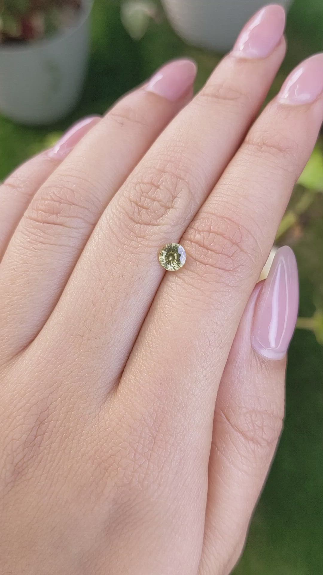 0.77 Ct. Zircon from Ceylon (Sri Lanka) Size Video