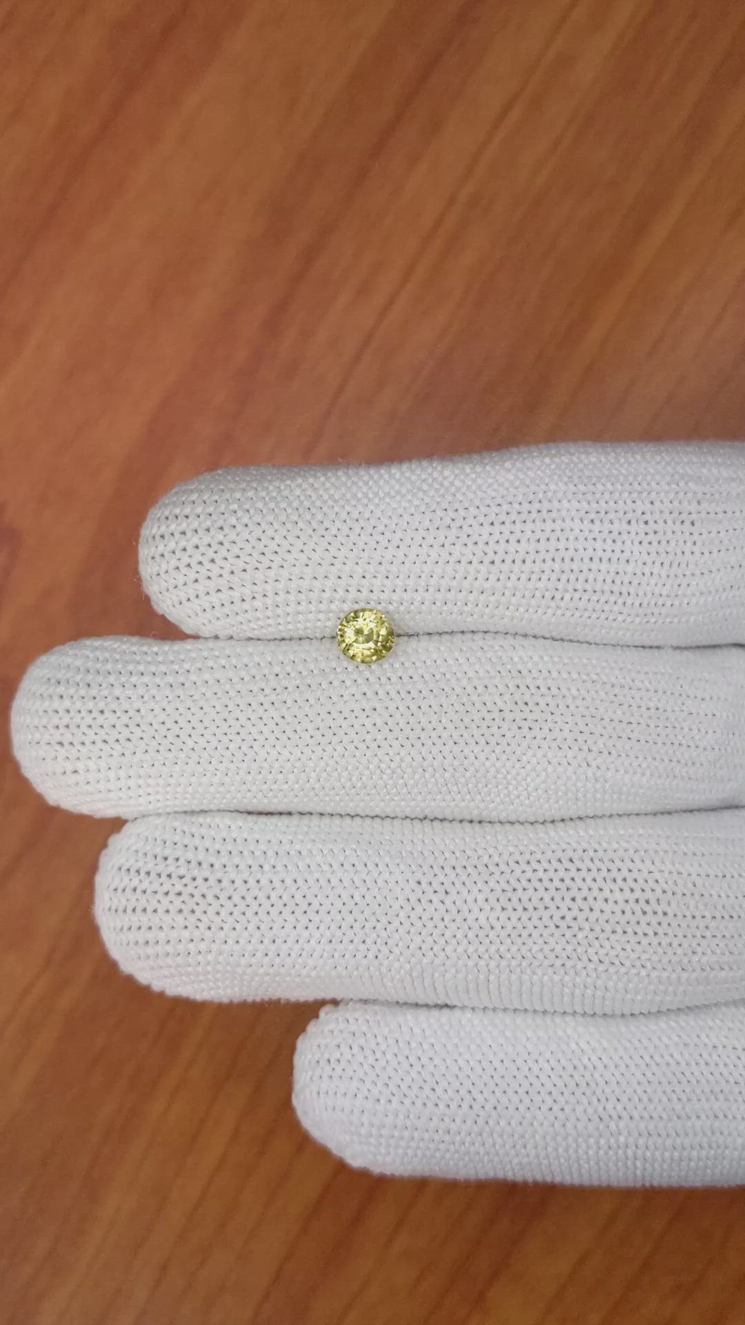 0.77 Ct. Zircon from Ceylon (Sri Lanka) Size Video