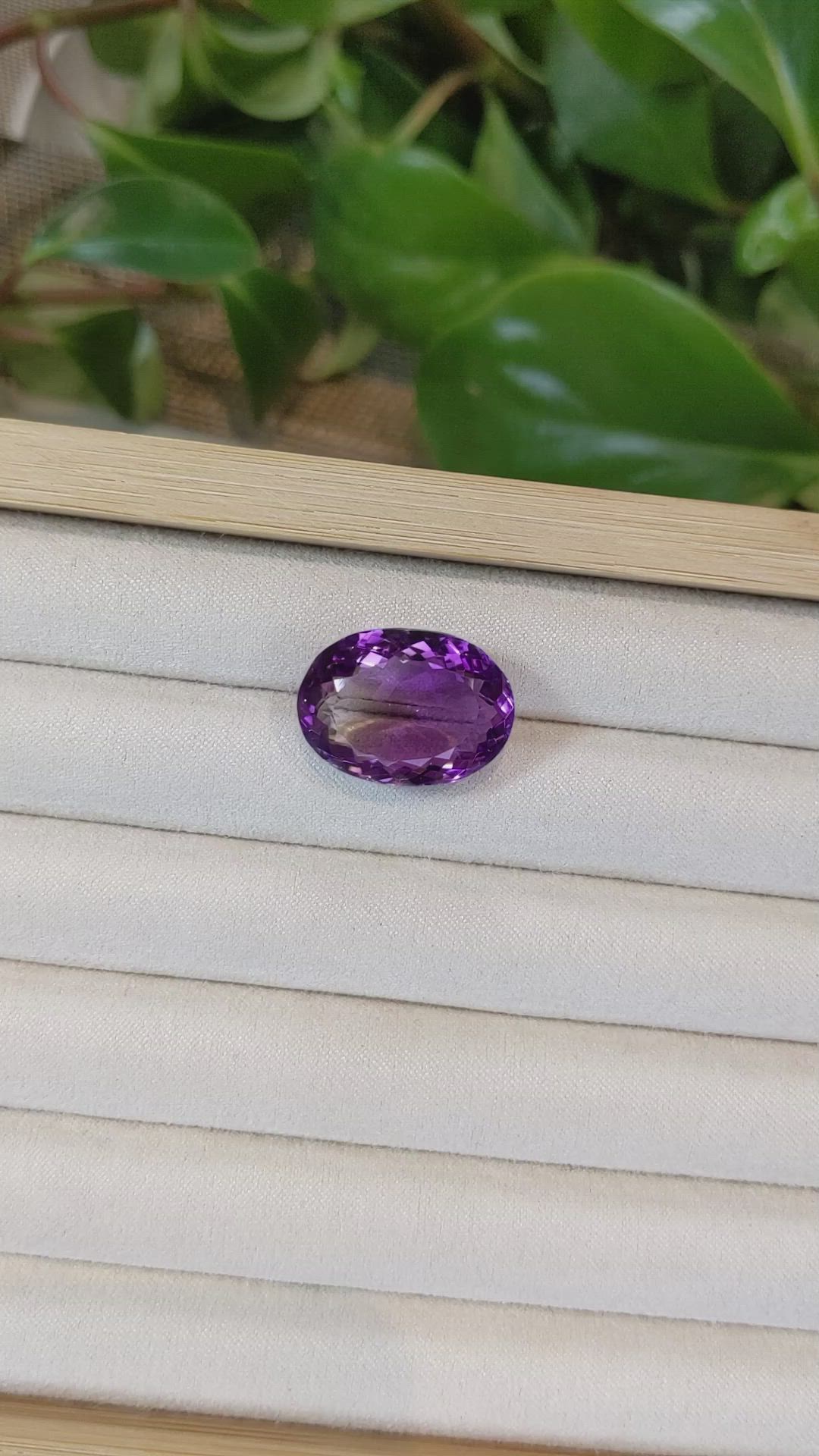 22.18 Ct. Amethyst from Brazil Size Video