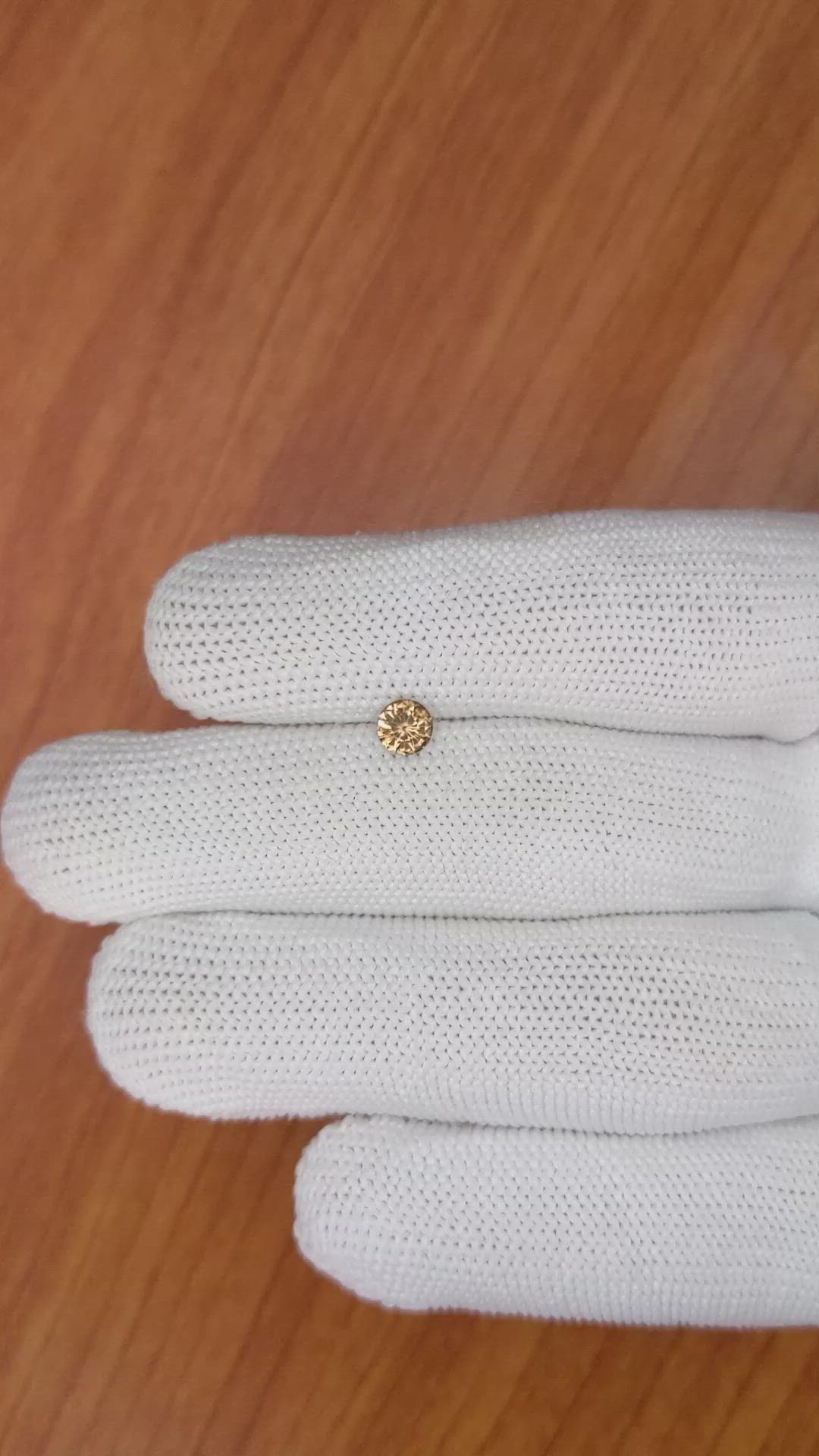 0.51 Ct. Zircon from Ceylon (Sri Lanka) Size Video