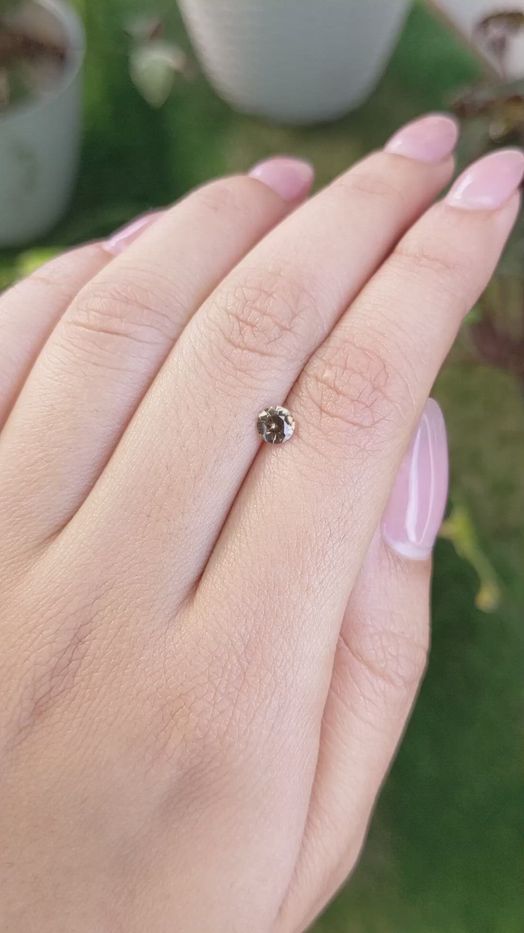 0.51 Ct. Zircon from Ceylon (Sri Lanka) Size Video