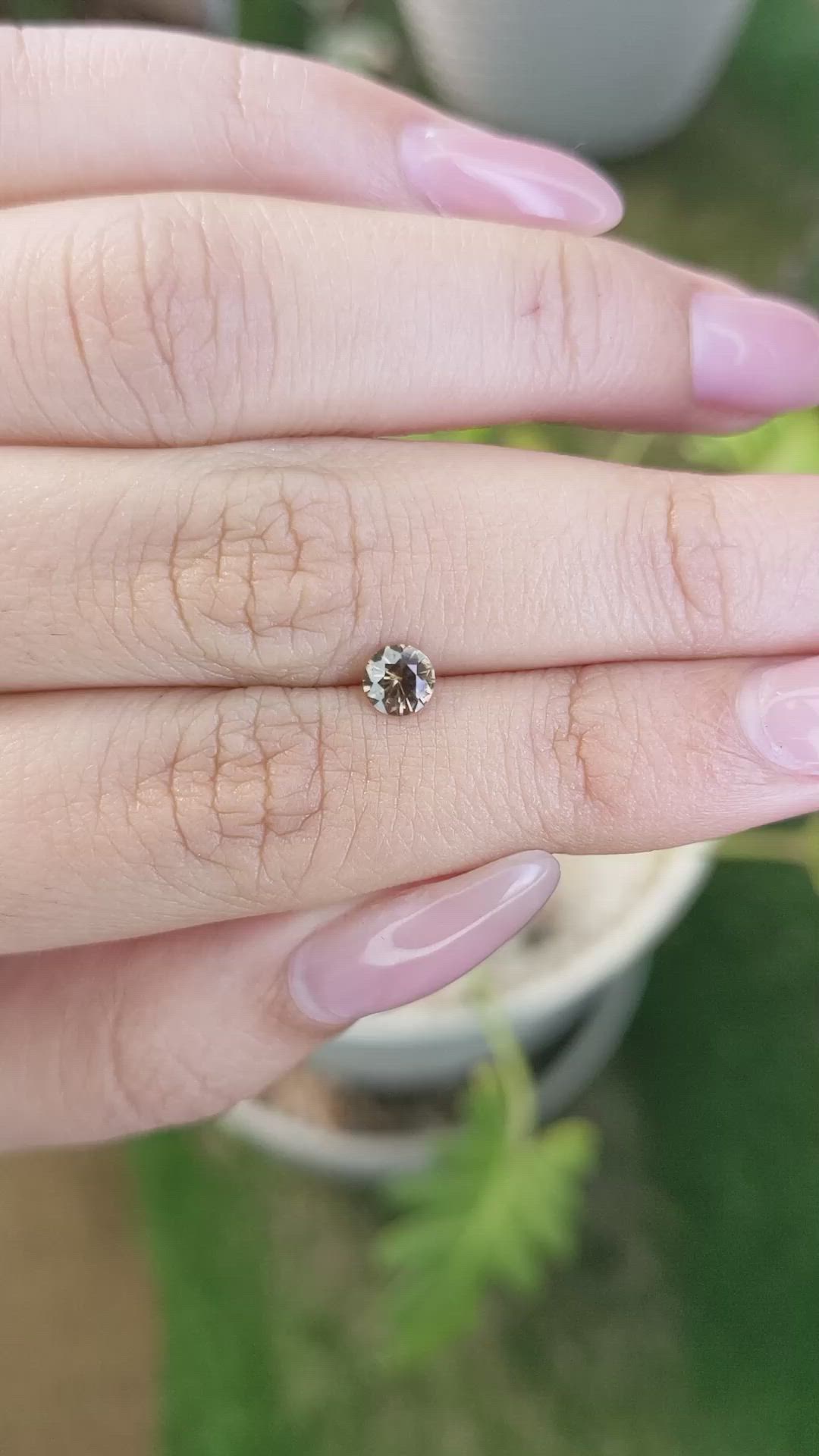 0.51 Ct. Zircon from Ceylon (Sri Lanka) Size Video