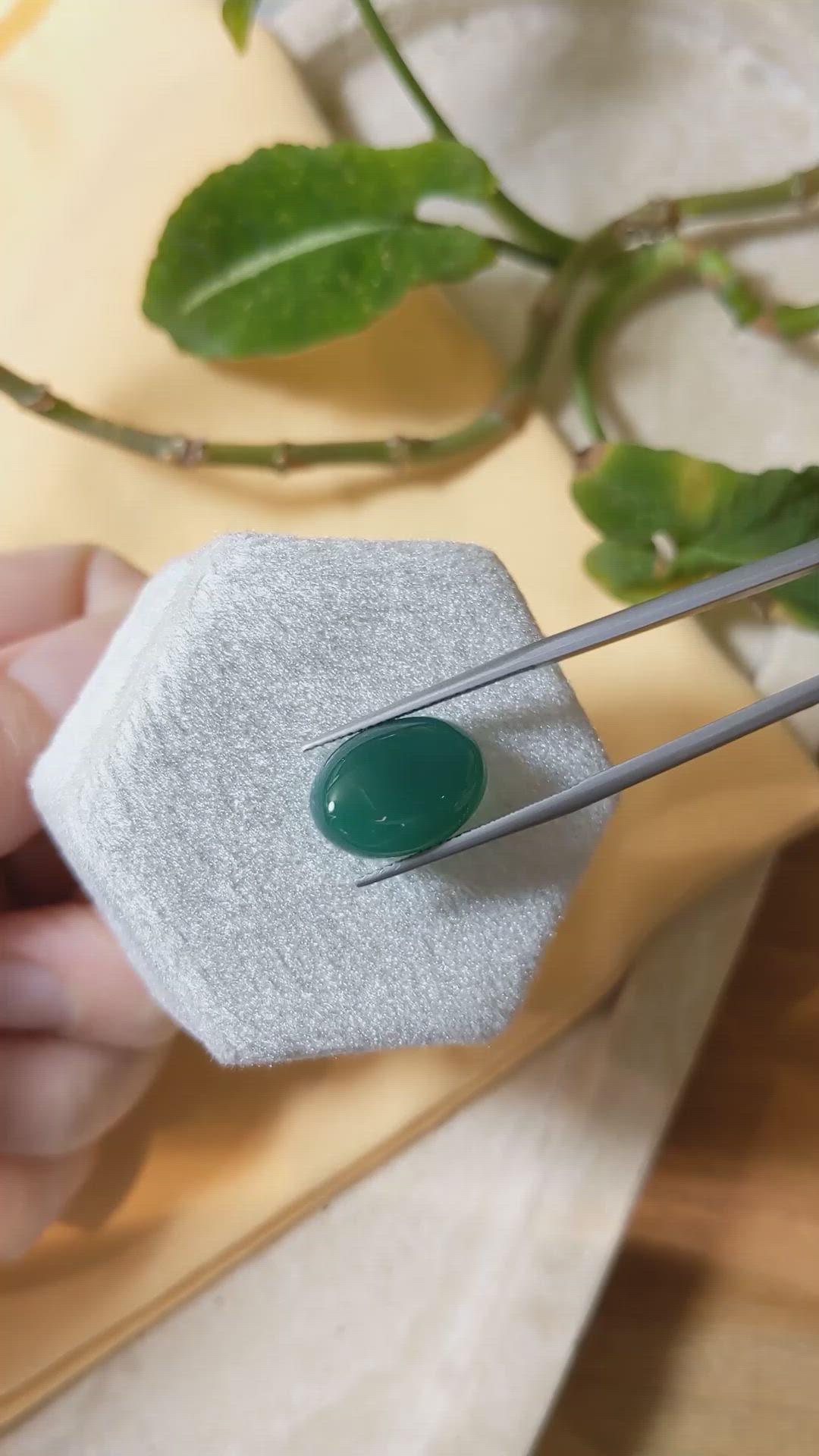 8.01 Ct. Cabochon Agate from Namibia Size Video