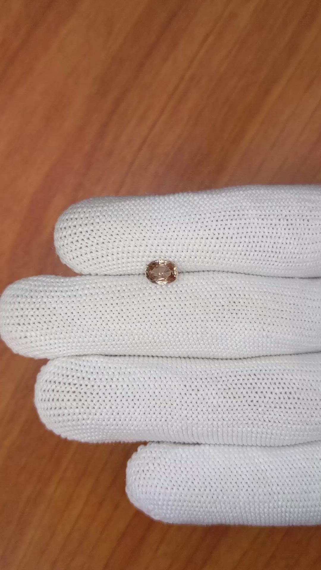 0.95 Ct. Zircon from Ceylon (Sri Lanka) Size Video