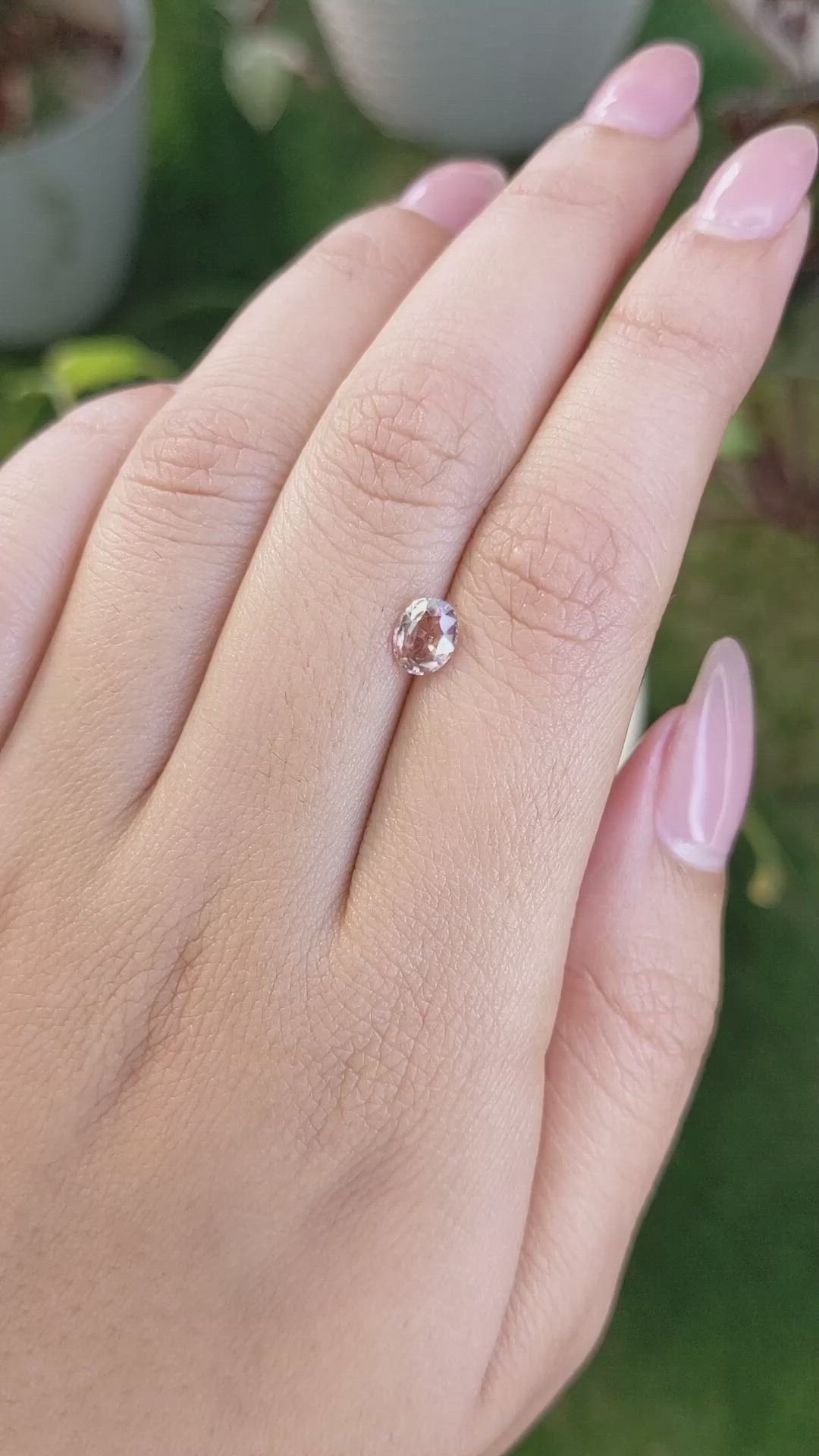 0.95 Ct. Zircon from Ceylon (Sri Lanka) Size Video