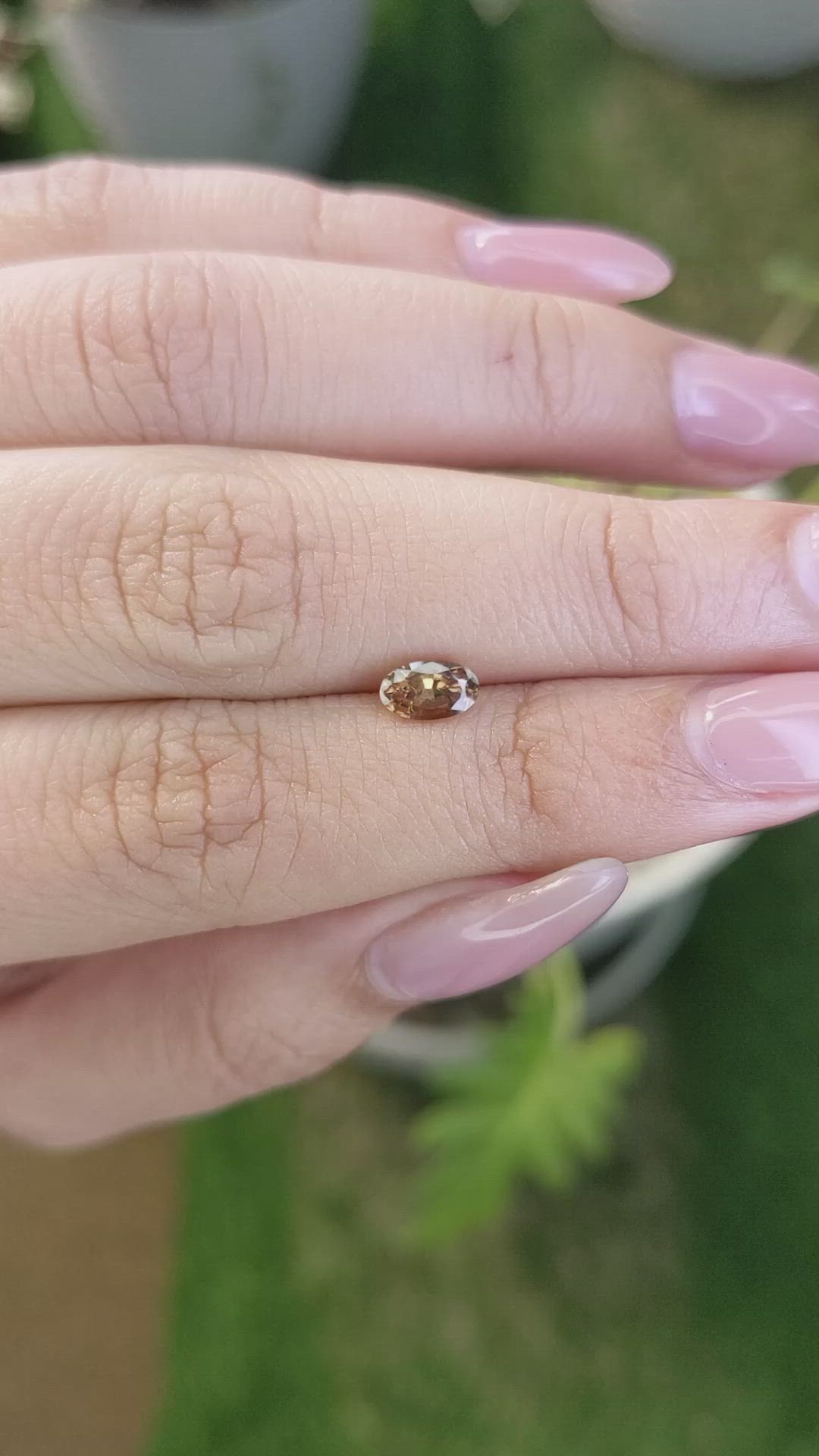 0.90 Ct. Zircon from Ceylon (Sri Lanka) Size Video