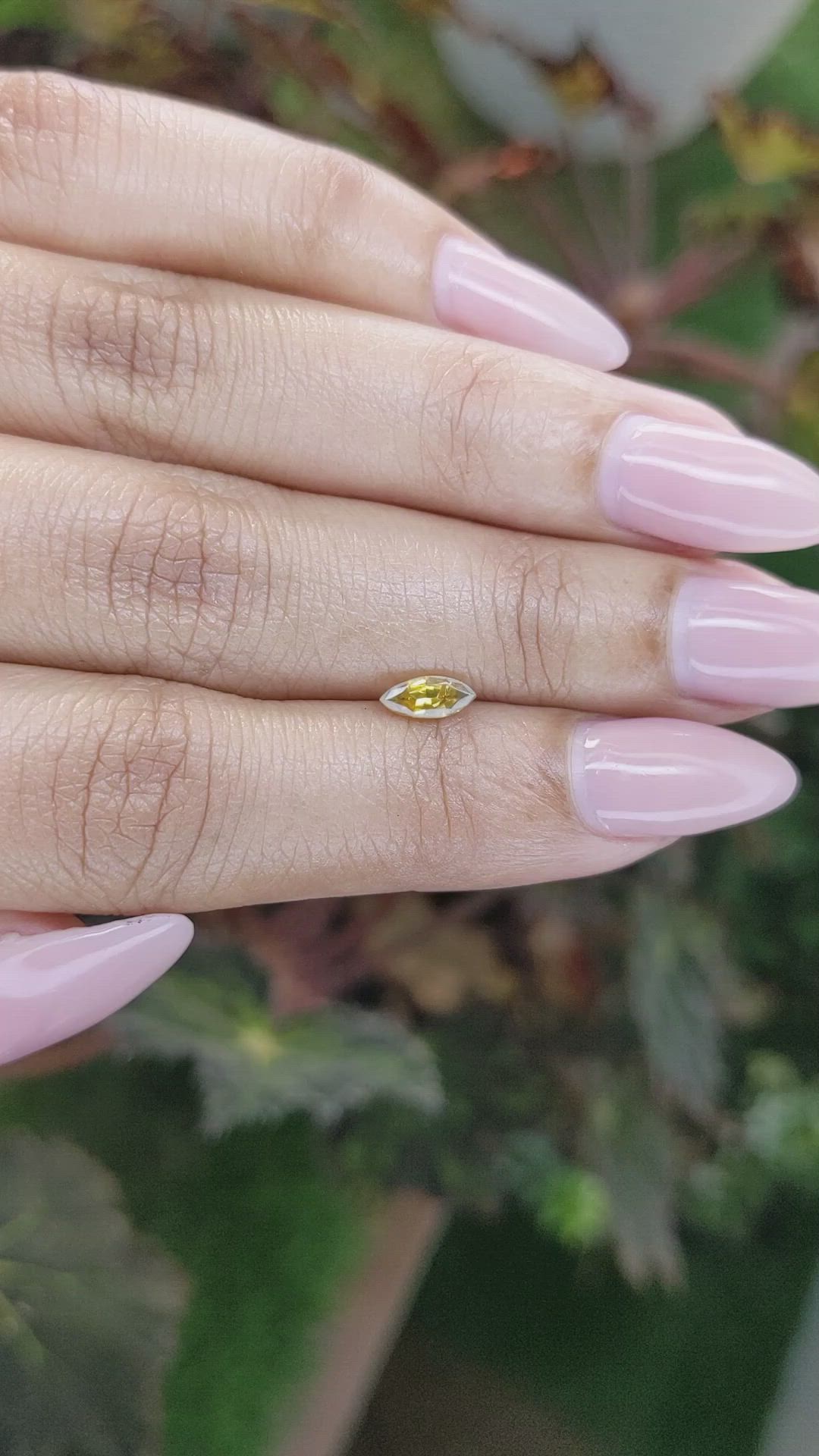 0.47 Ct. Zircon from Ceylon (Sri Lanka) Size Video