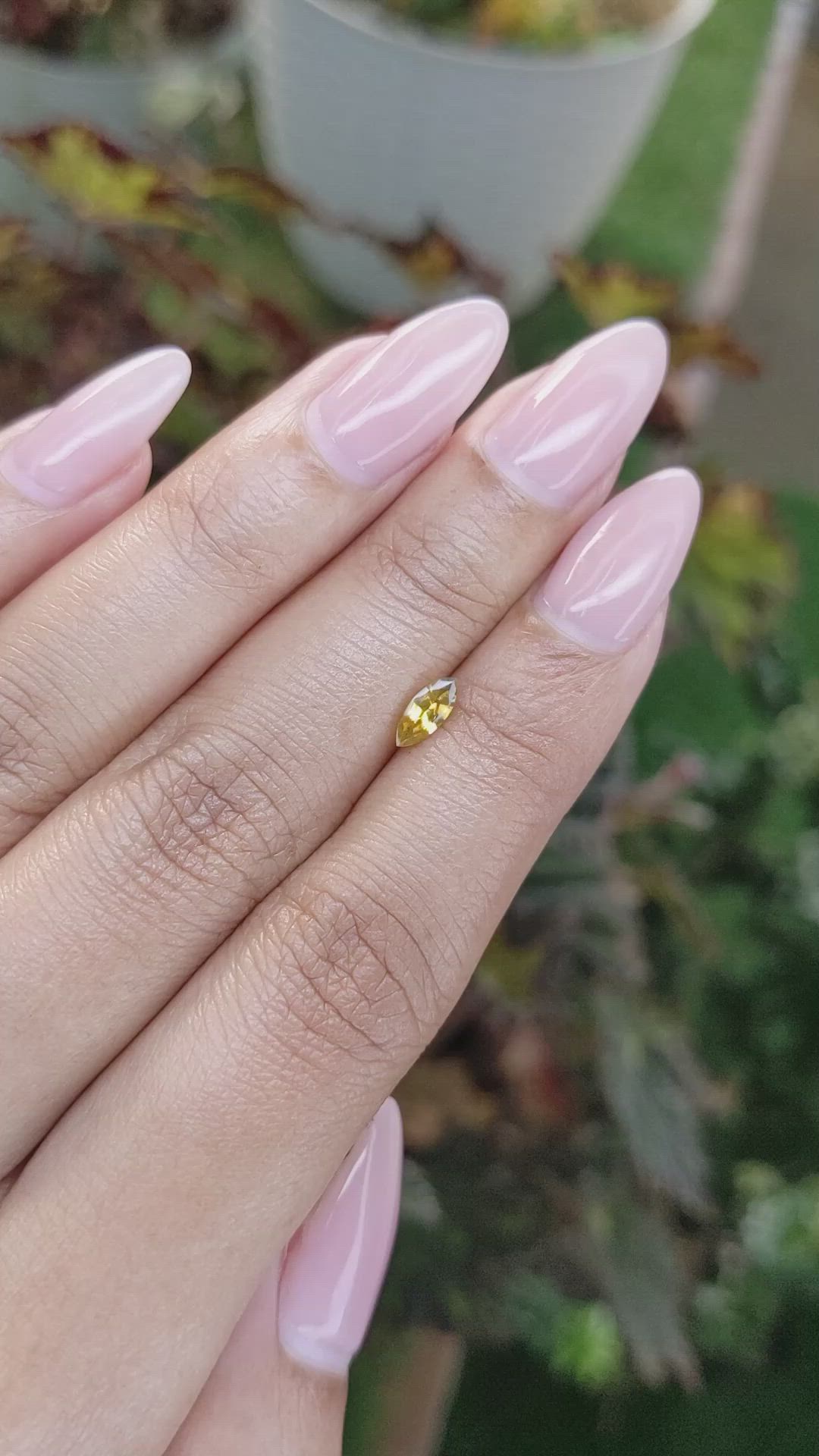 0.47 Ct. Zircon from Ceylon (Sri Lanka) Size Video