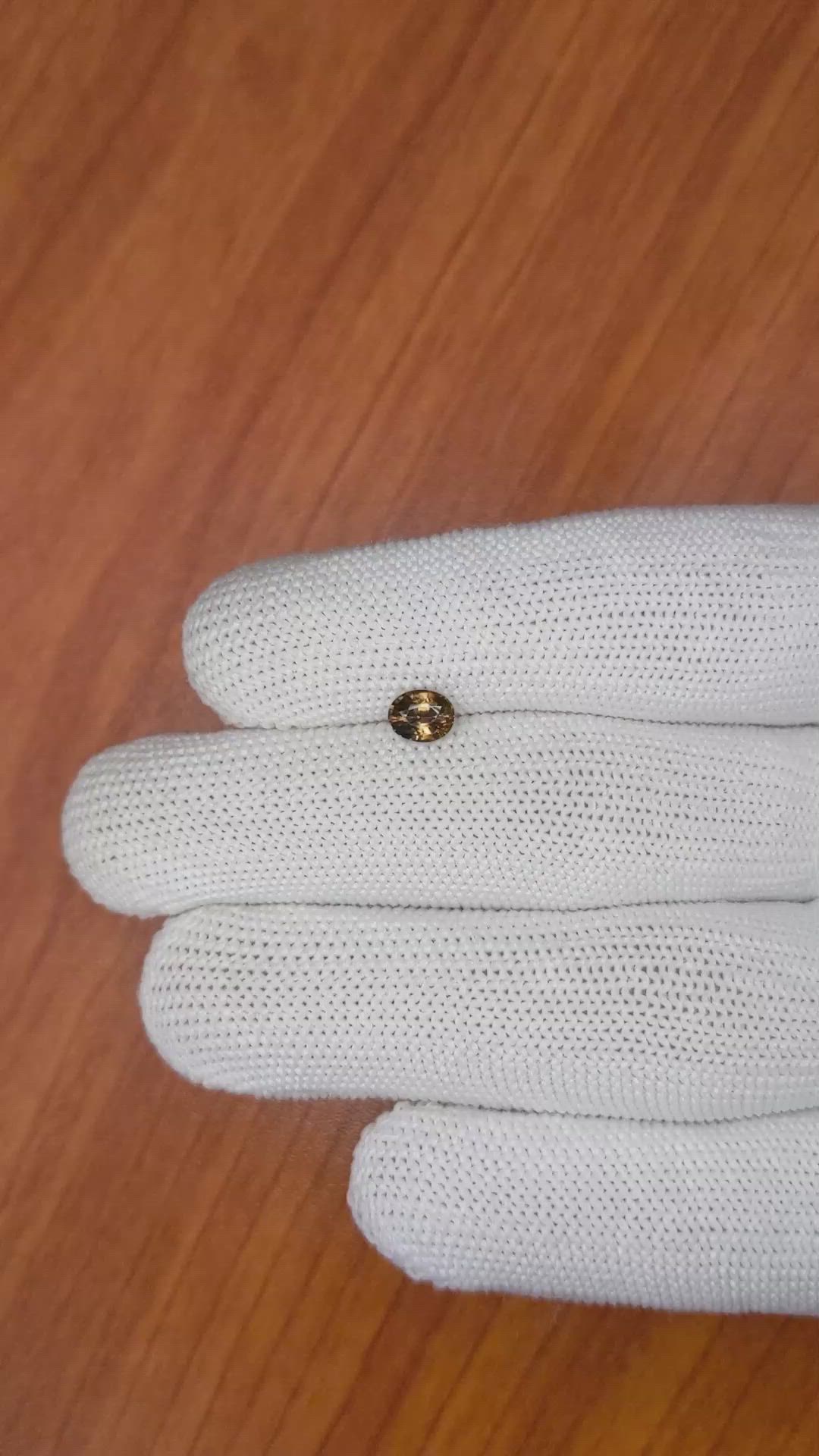 0.88 Ct. Zircon from Ceylon (Sri Lanka) Size Video