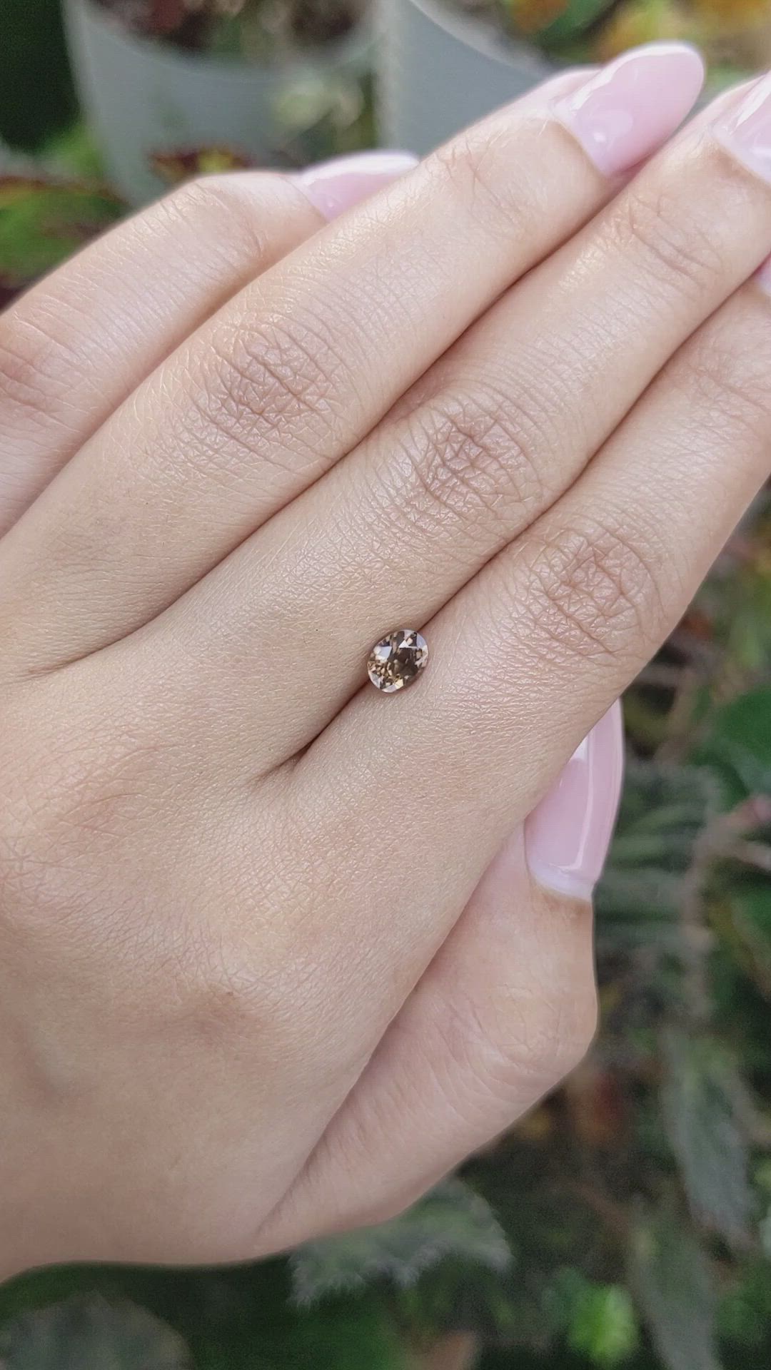 0.88 Ct. Zircon from Ceylon (Sri Lanka) Size Video