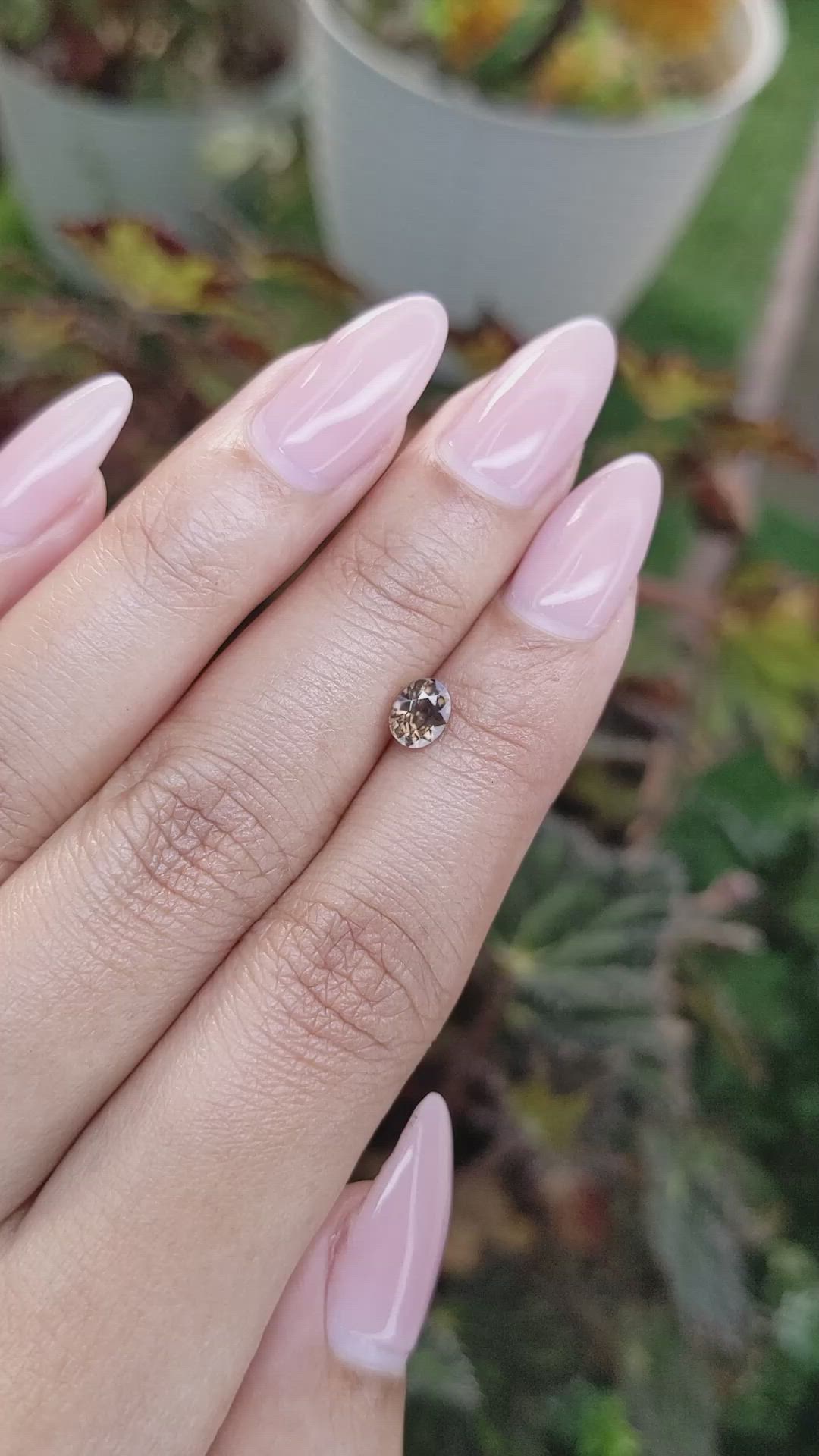 0.88 Ct. Zircon from Ceylon (Sri Lanka) Size Video