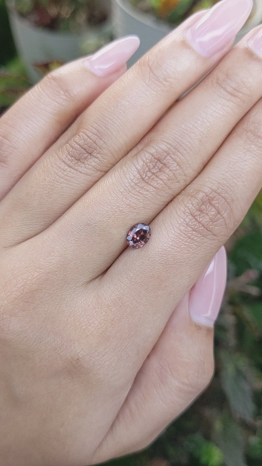 1.05 Ct. Zircon from Ceylon (Sri Lanka) Size Video