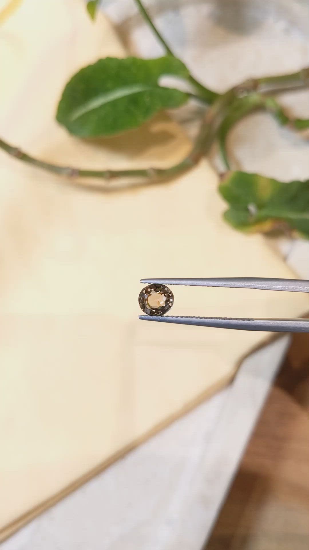 1.06 Ct. Brown Tourmaline from Tanzania Size Video