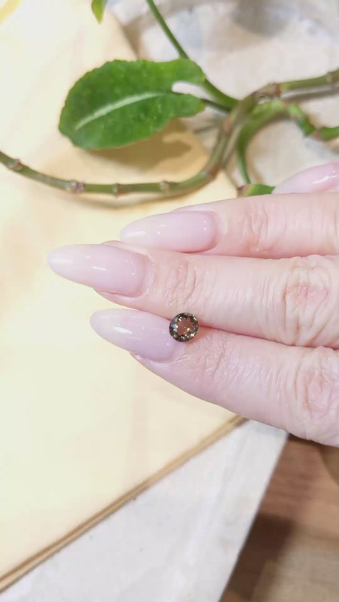 1.06 Ct. Brown Tourmaline from Tanzania Size Video