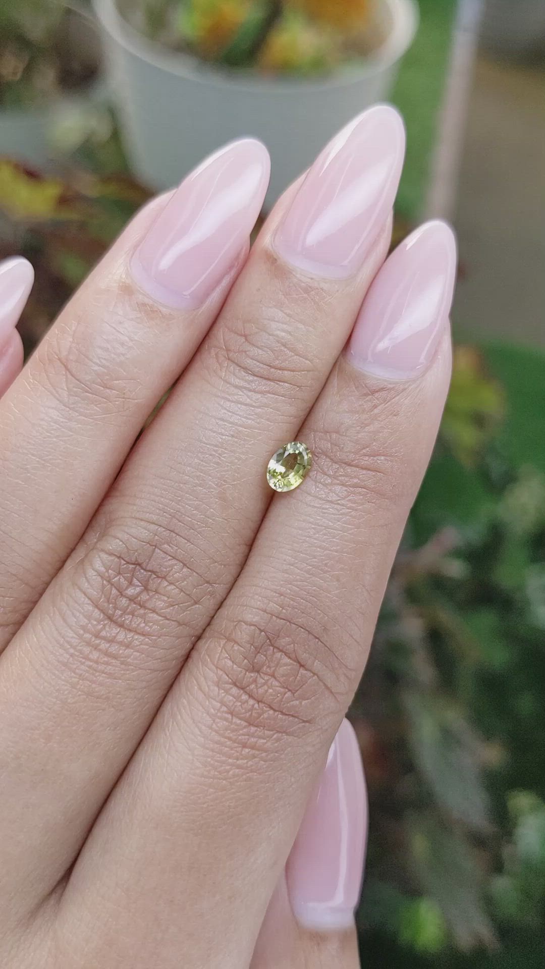 0.44 Ct. Zircon from Ceylon (Sri Lanka) Size Video