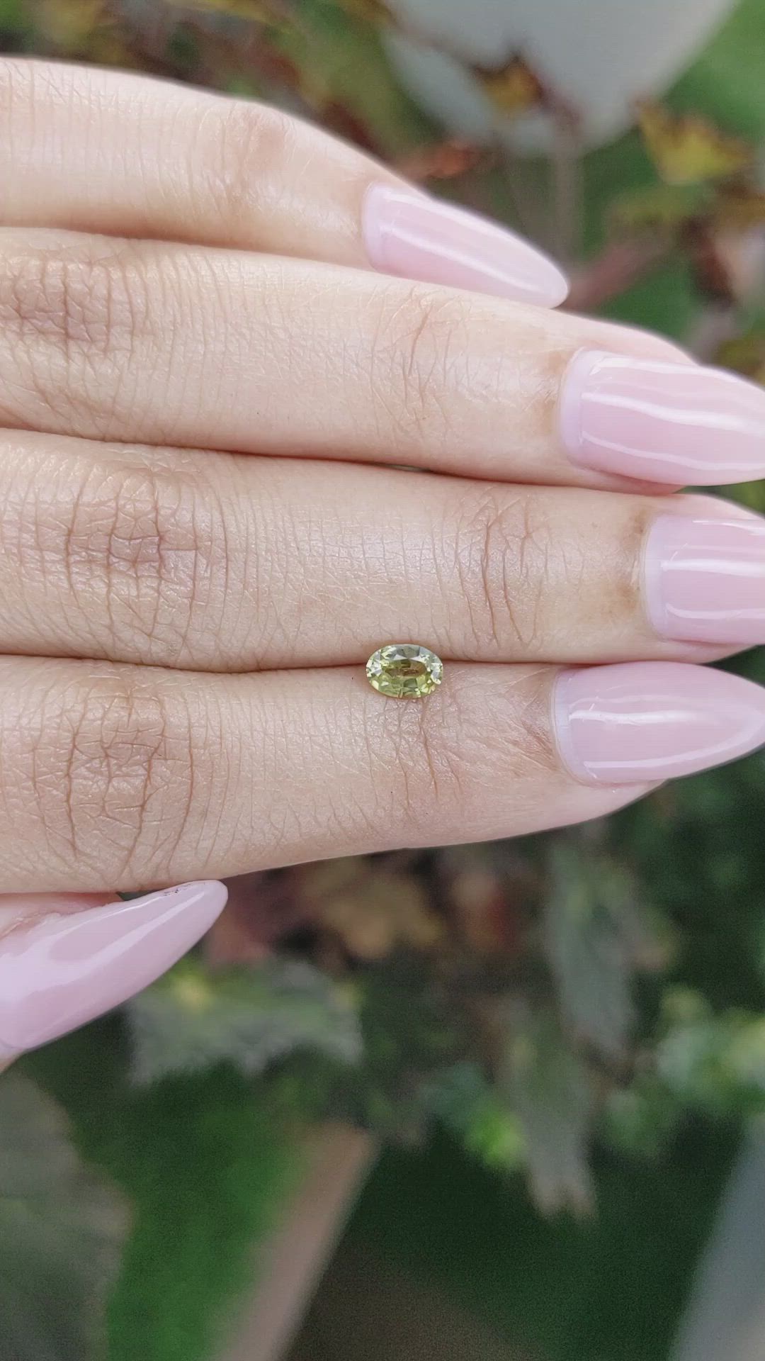 0.44 Ct. Zircon from Ceylon (Sri Lanka) Size Video